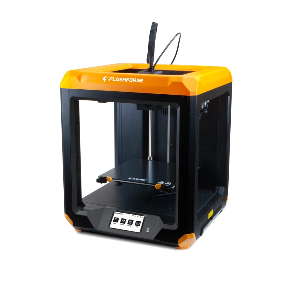 FlashForge Artemis FDM 3D Printer with Heated Bed - High Precision DIY 3D Printing for Home, School & Office Use (Orange) - Perfect for Prototyping, STEM Education & Creative Projects