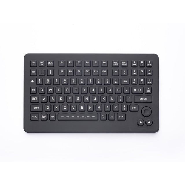 iKey Chiclet Military-Grade Backlit Keyboard - Compact Space-Saving Design for Office, Gaming & Industrial Use