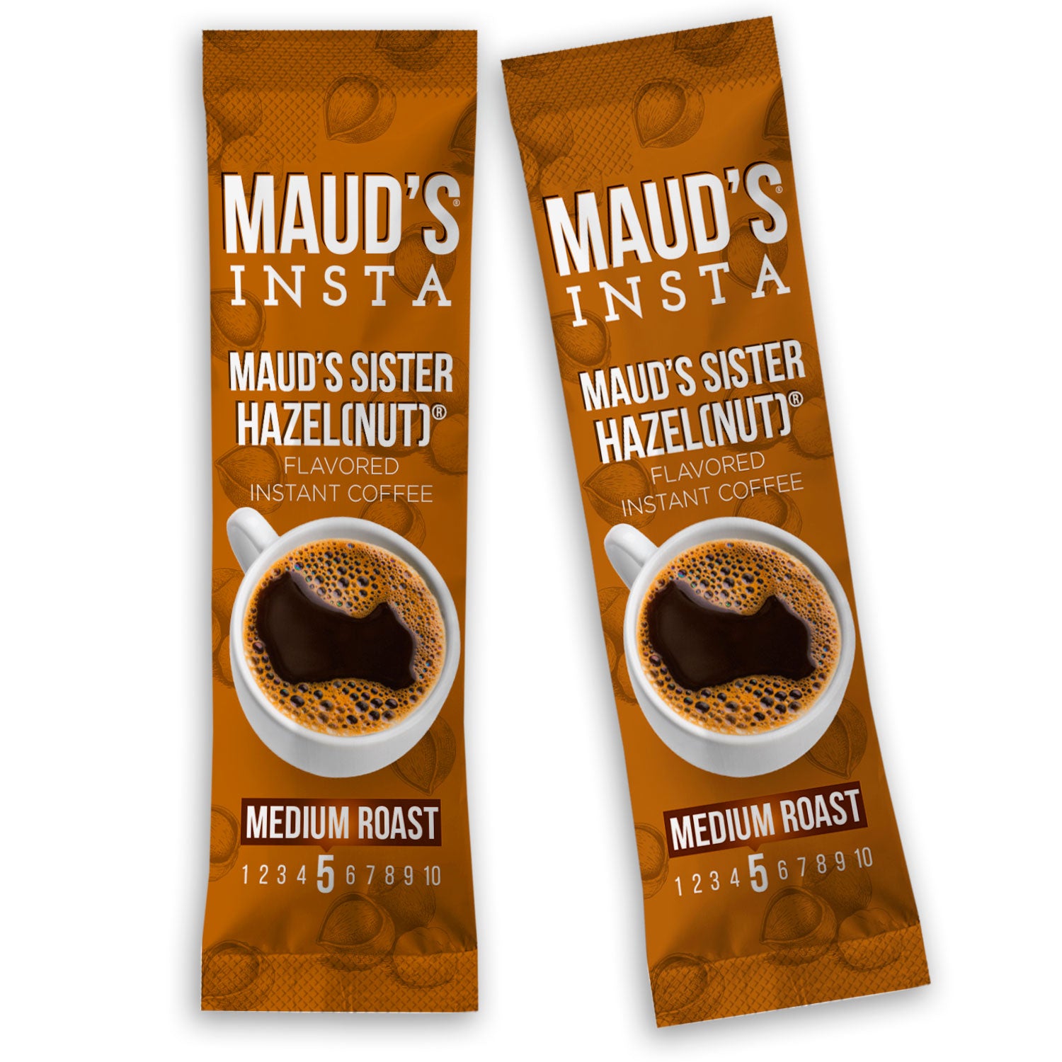 Maud's Instant Sweet Hazelnut Flavored Coffee - Premium Instant Coffee Mix for Home, Office & Travel - Perfect for Breakfast, Dessert & Coffee Breaks