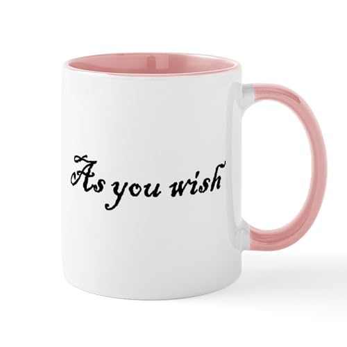 White/Pink Inside - As You Wish Mugs
