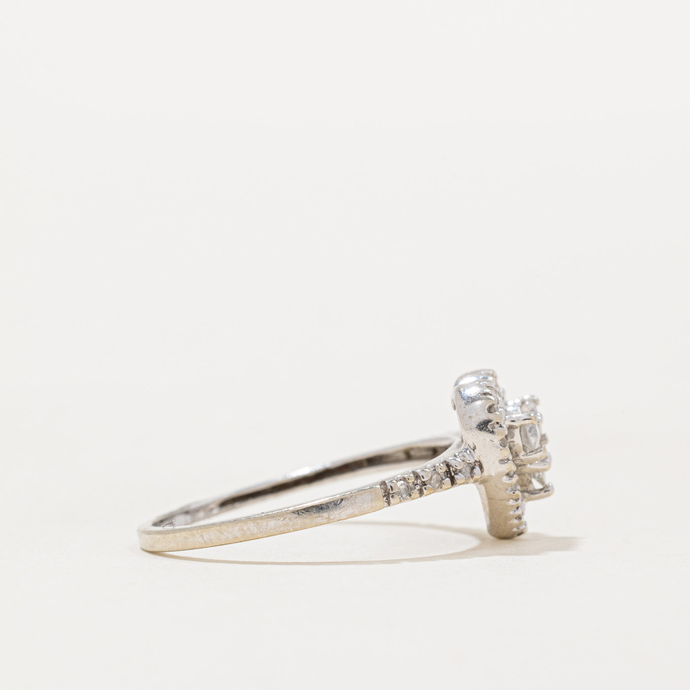 0.26ctw Diamond Heart Ring - Size 7.5 | Elegant Valentine's Gift, Anniversary Jewelry & Romantic Proposal Ring for Her
