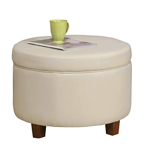 Cream Faux Leather