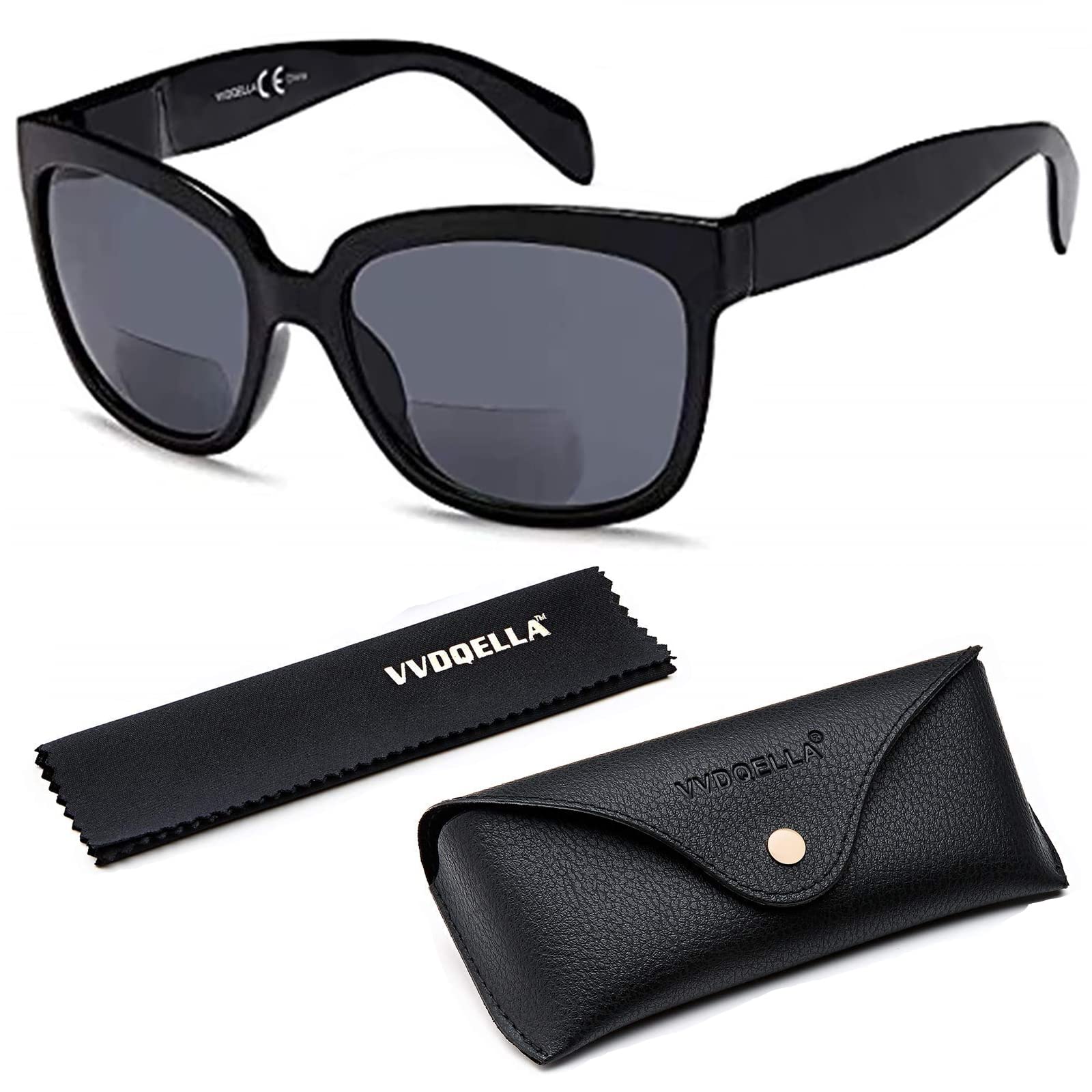 Bifocal Sunglasses with UV Protection & Spring Hinges for Men and Women - Reading Glasses (Grey, +2.50) | Perfect for Outdoor Activities, Driving, and Reading in Sunlight
