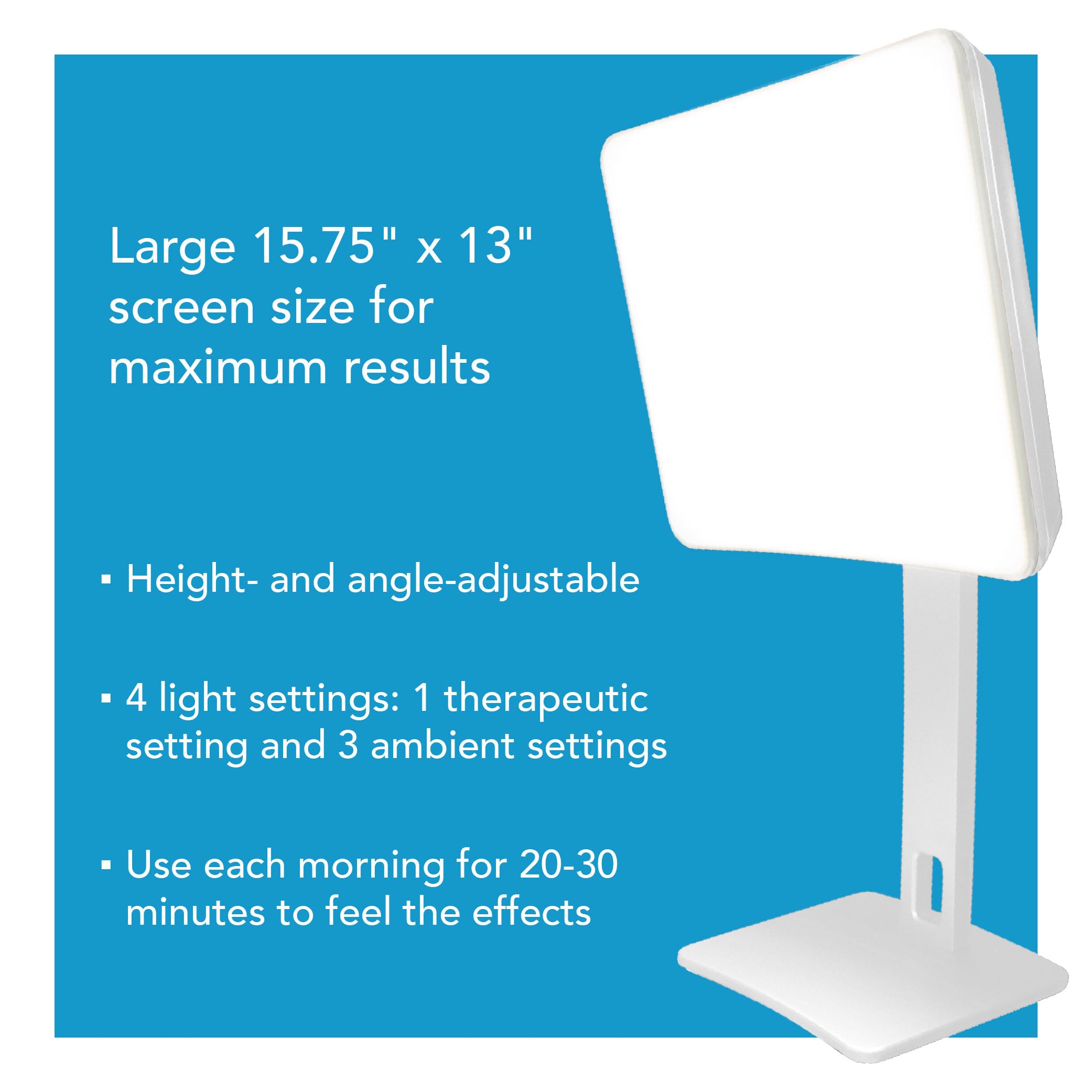 Carex Day-Light Elite 10,000 LUX Bright Light Therapy Lamp - Sunlight Therapy Lamp for Low Energy & SAD Relief - Perfect for Home, Office & Seasonal Affective Disorder Treatment