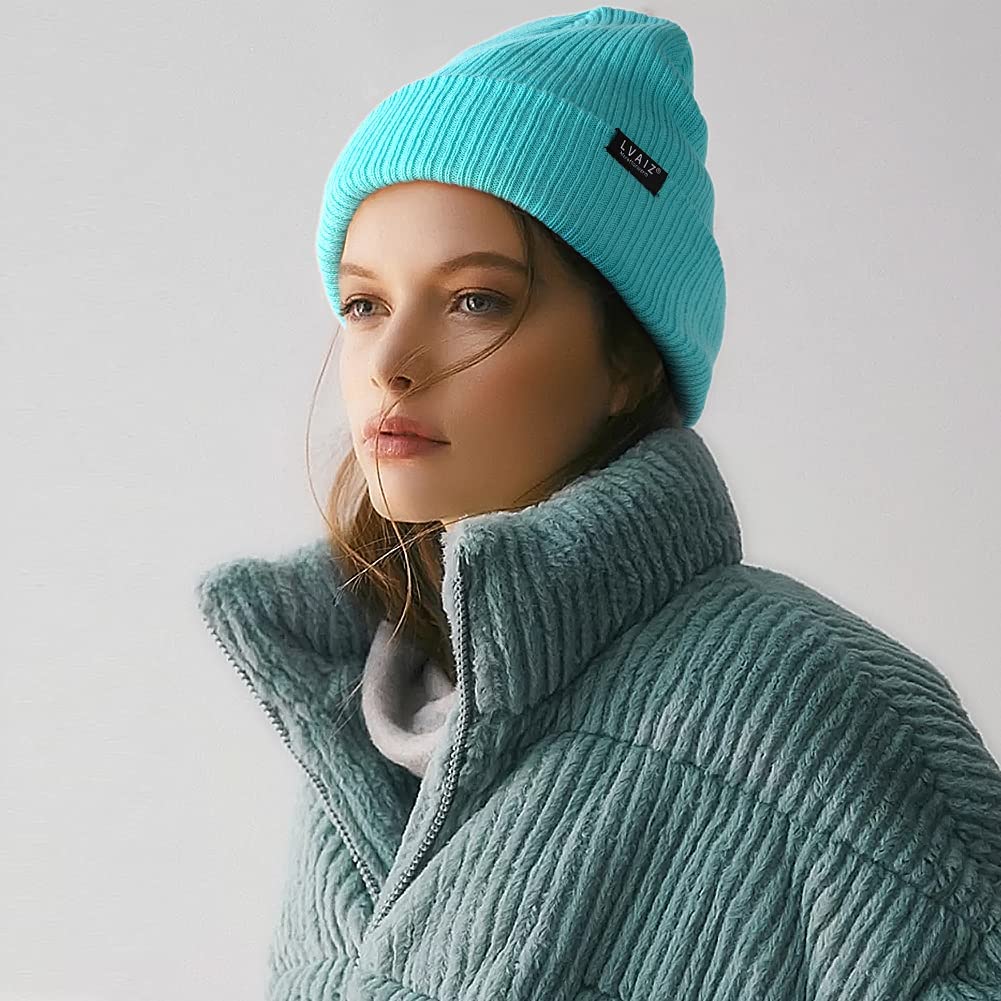 Winter Beanie Hats for Women & Men - Soft Knitted Cuffed Watch Cap, Classic Stretchy Warm Knit Hat for Cold Weather - Perfect for Skiing, Snowboarding & Outdoor Winter Activities