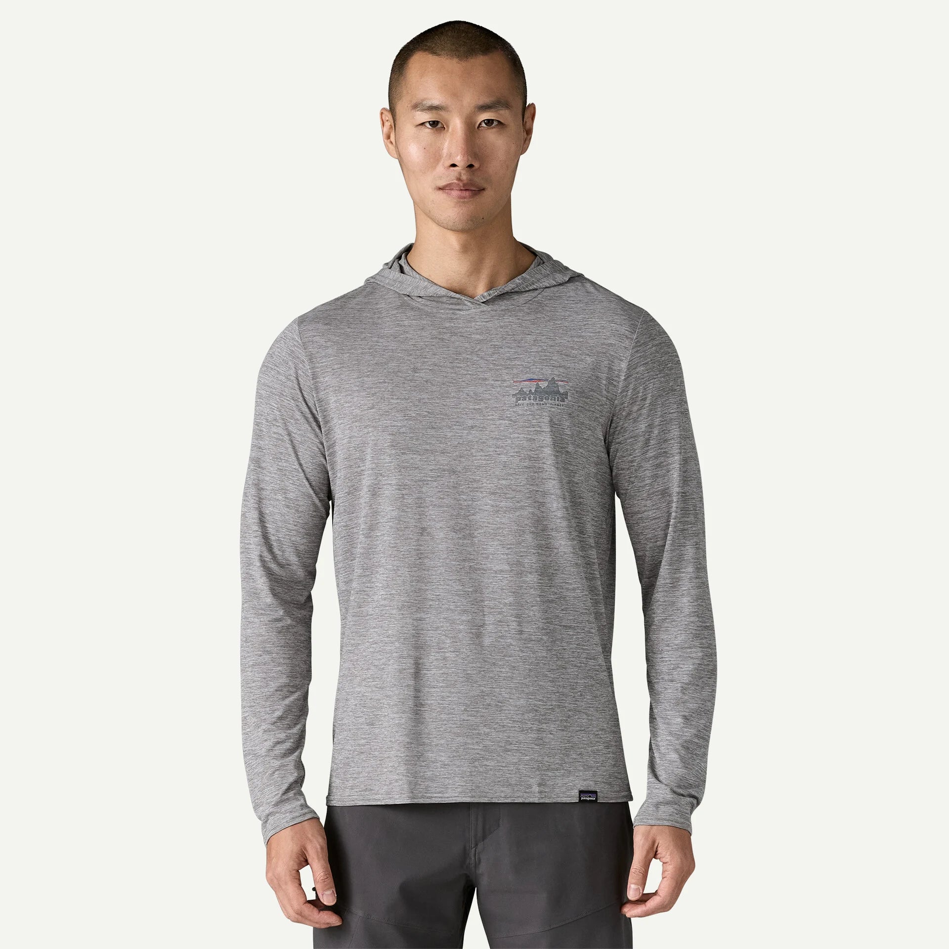 Capilene® Cool Daily Graphic Hoody for Men - Lightweight & Breathable Hooded Sweatshirt - Perfect for Hiking, Running & Outdoor Activities