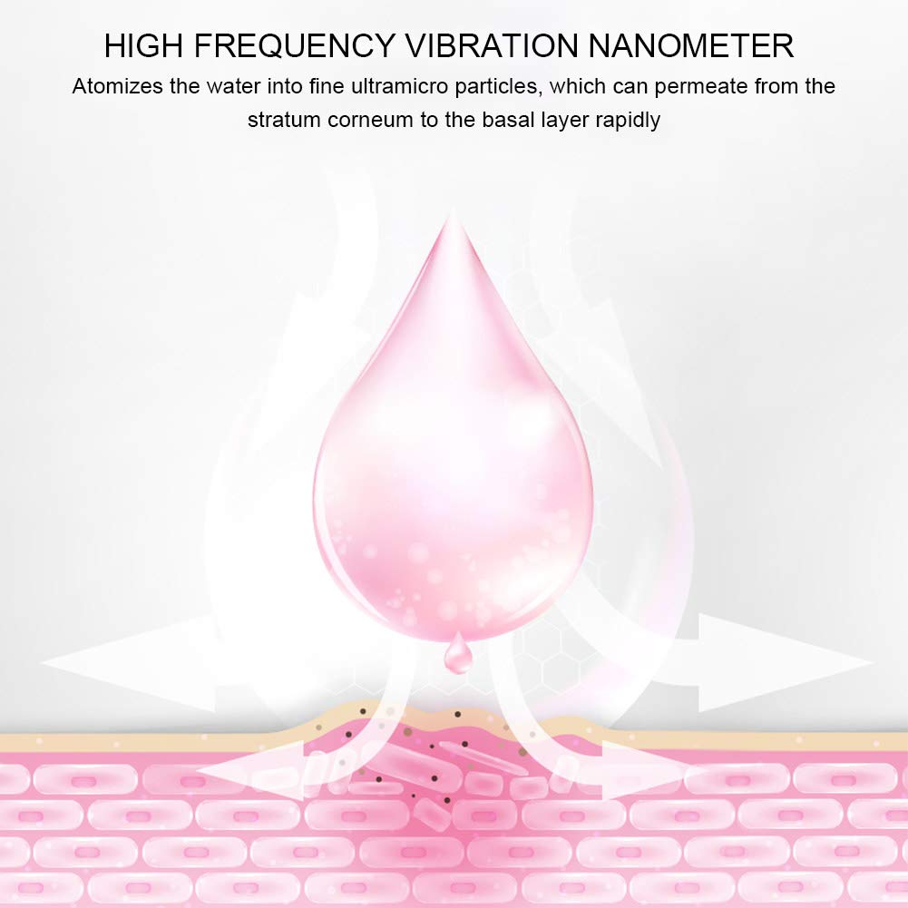 USB Rechargeable Nano Facial Steamer - Portable Handheld Face Mist Sprayer for Hydration & Moisturizing | Perfect for Travel, Home Spa & Daily Skincare Routine