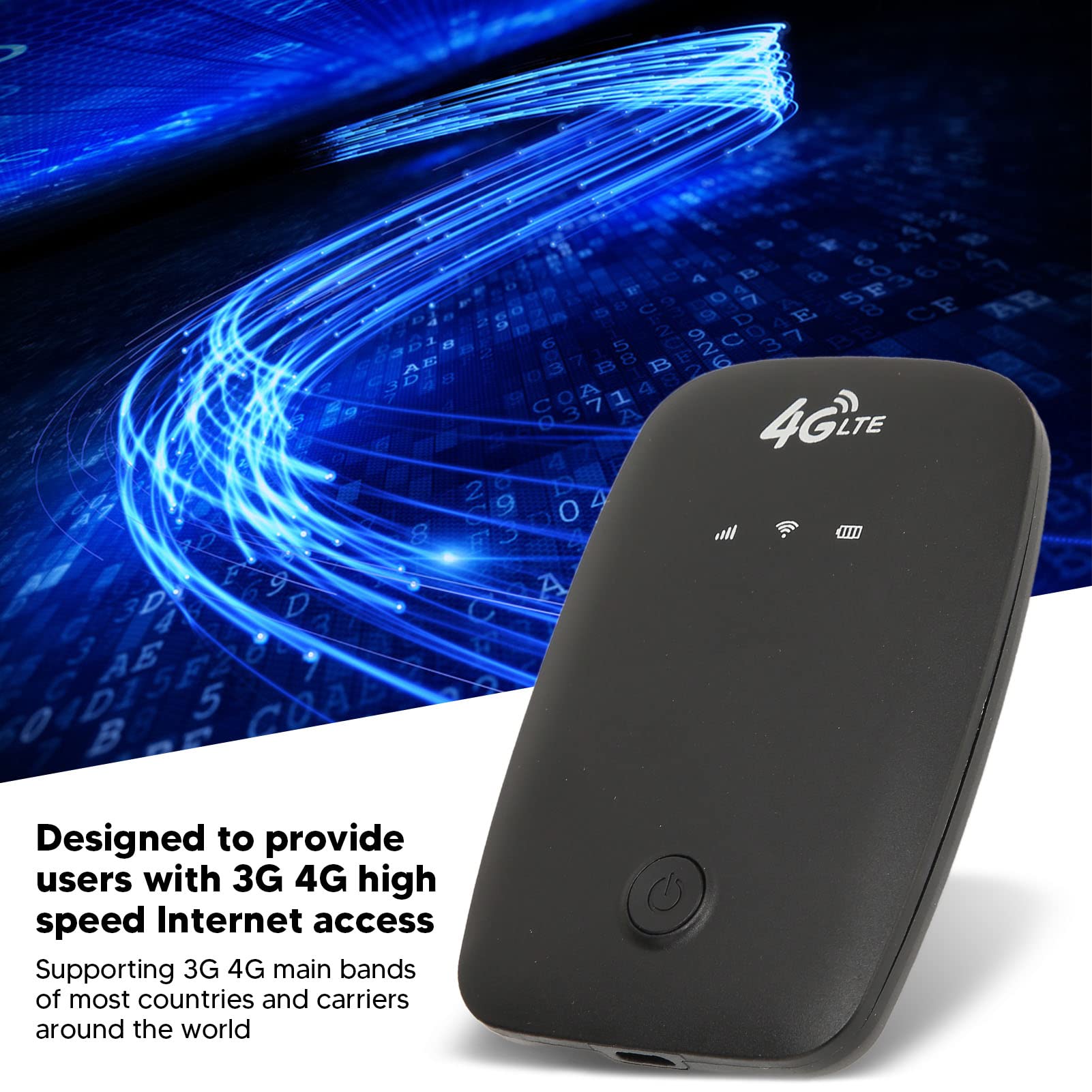 4G LTE Mobile WiFi Hotspot Router with SIM Card Slot, 2100mAh Portable Battery - Fast Wireless Internet for Business Travel, Car Use & Home | Secure Connectivity Anywhere