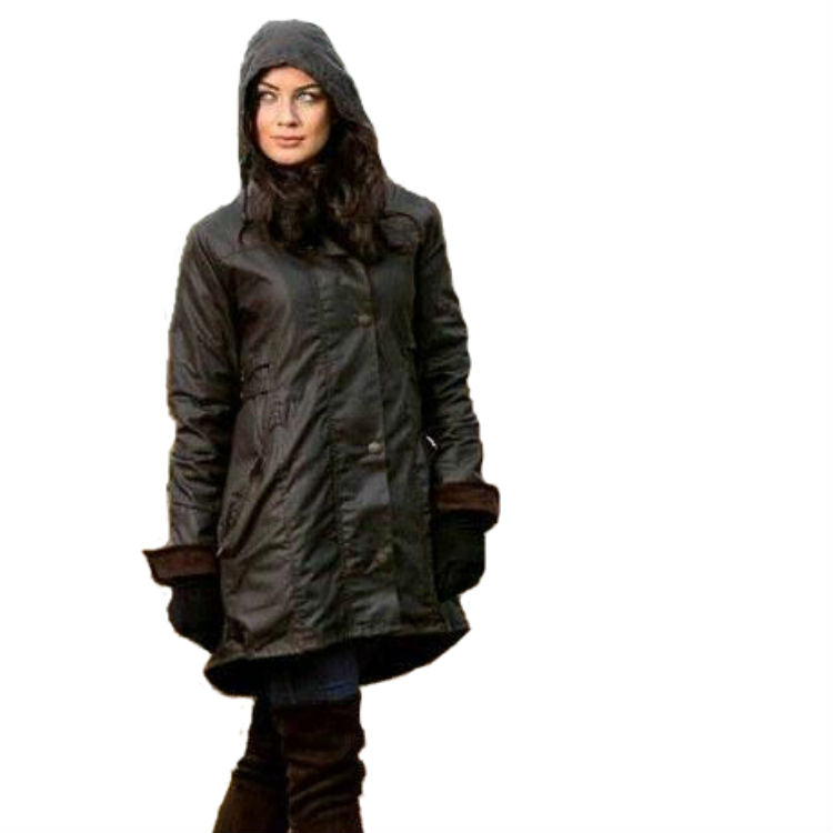 Katrina Waxed Cotton Jacket for Men & Women - Waterproof Windbreaker with 4 Color Options | Perfect for Outdoor Hiking, Camping & Urban Commuting