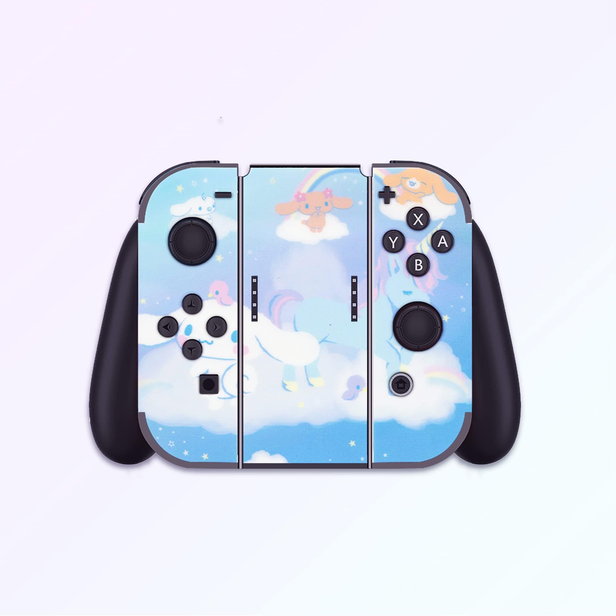 BelugaDesign Anime Dog Skin for Nintendo Switch | Cute Pastel Vinyl Sticker | Kawaii Blue Cinnamon Roll Japanese Cartoon Design - Perfect for Gaming, Travel & Home Decor