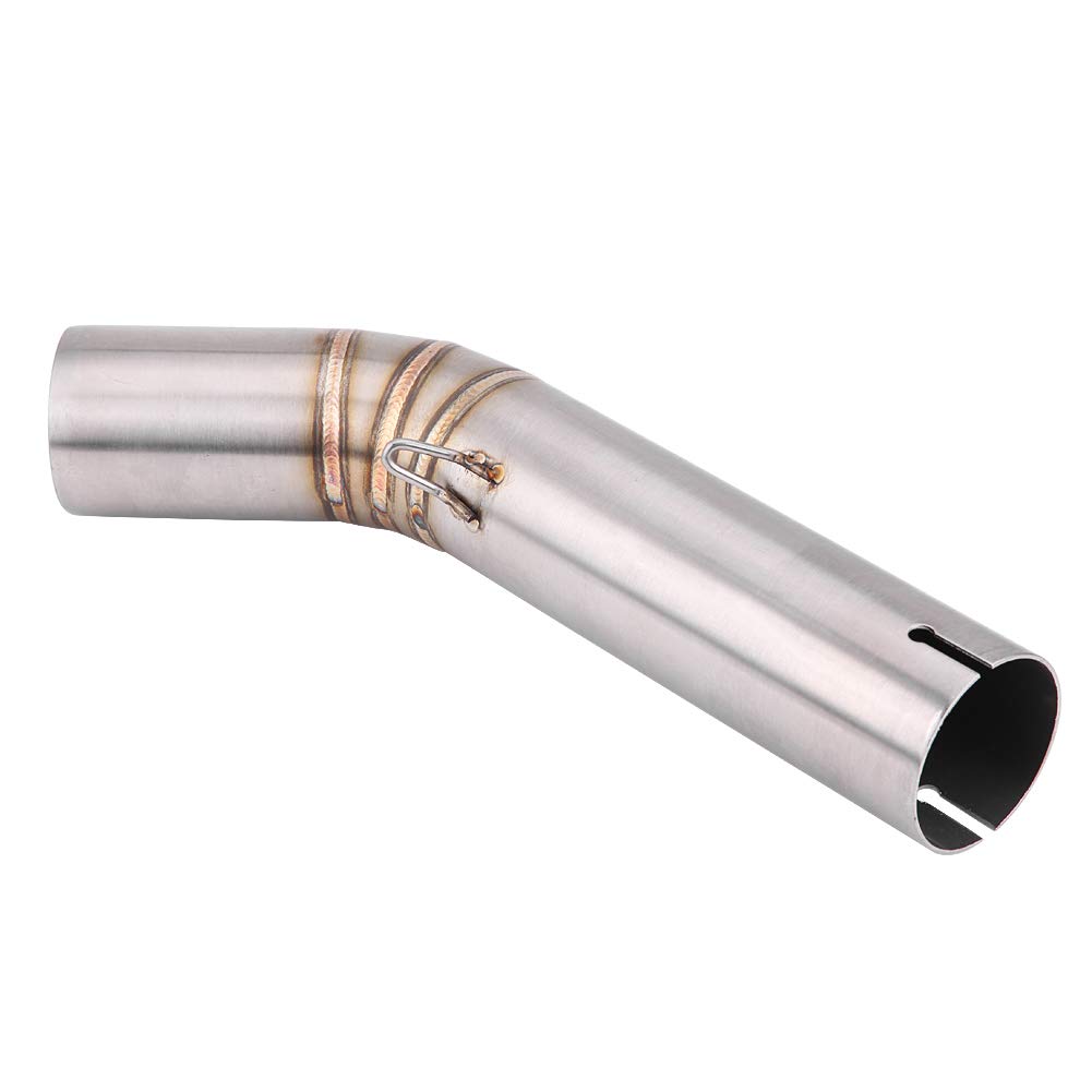 Stainless Steel 51mm Motorcycle Mid-Pipe Connector - Slip-On Adapter Tube for Suzuki GSX-R600/GSX-R750 (K6) - Perfect for Exhaust System Upgrades & Performance Enhancement