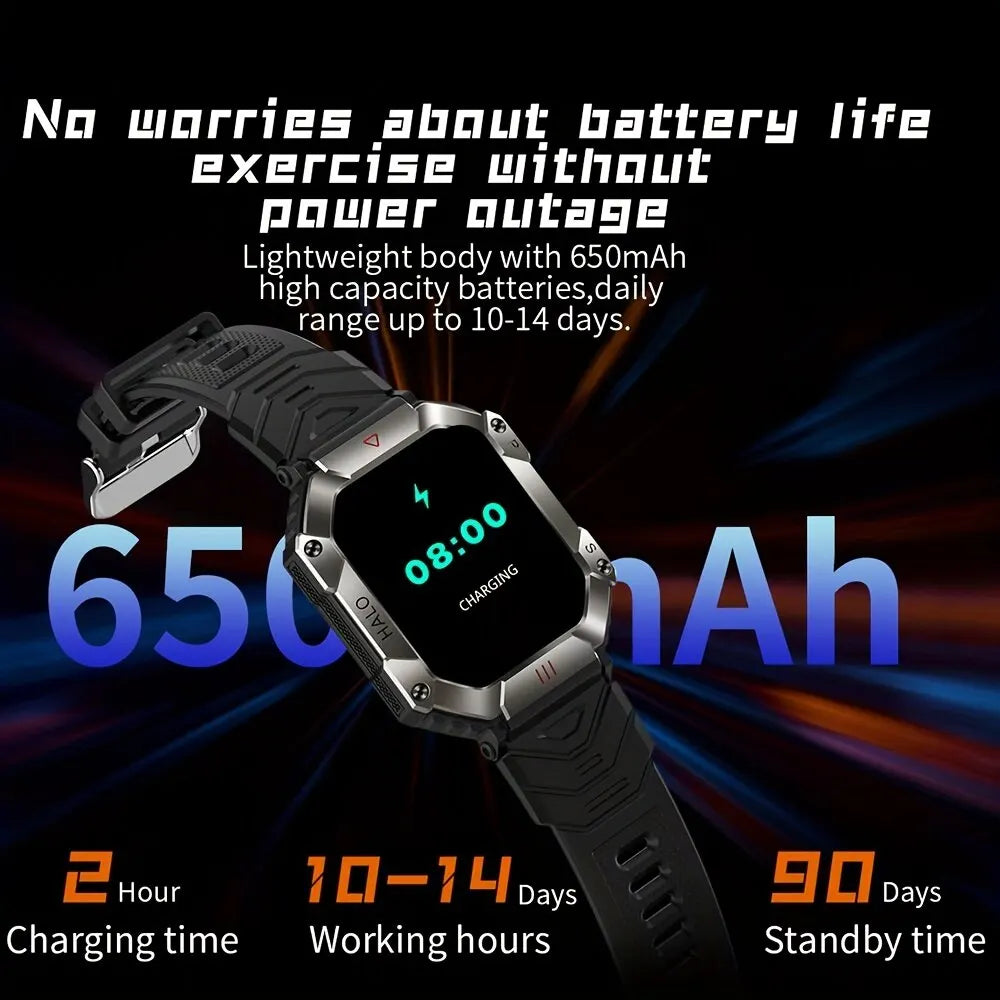 SENBONO 2023 Smart Watch for Men with Compass, Barometer, Altimeter & GPS Tracking - Perfect for Hiking, Running & Outdoor Adventures