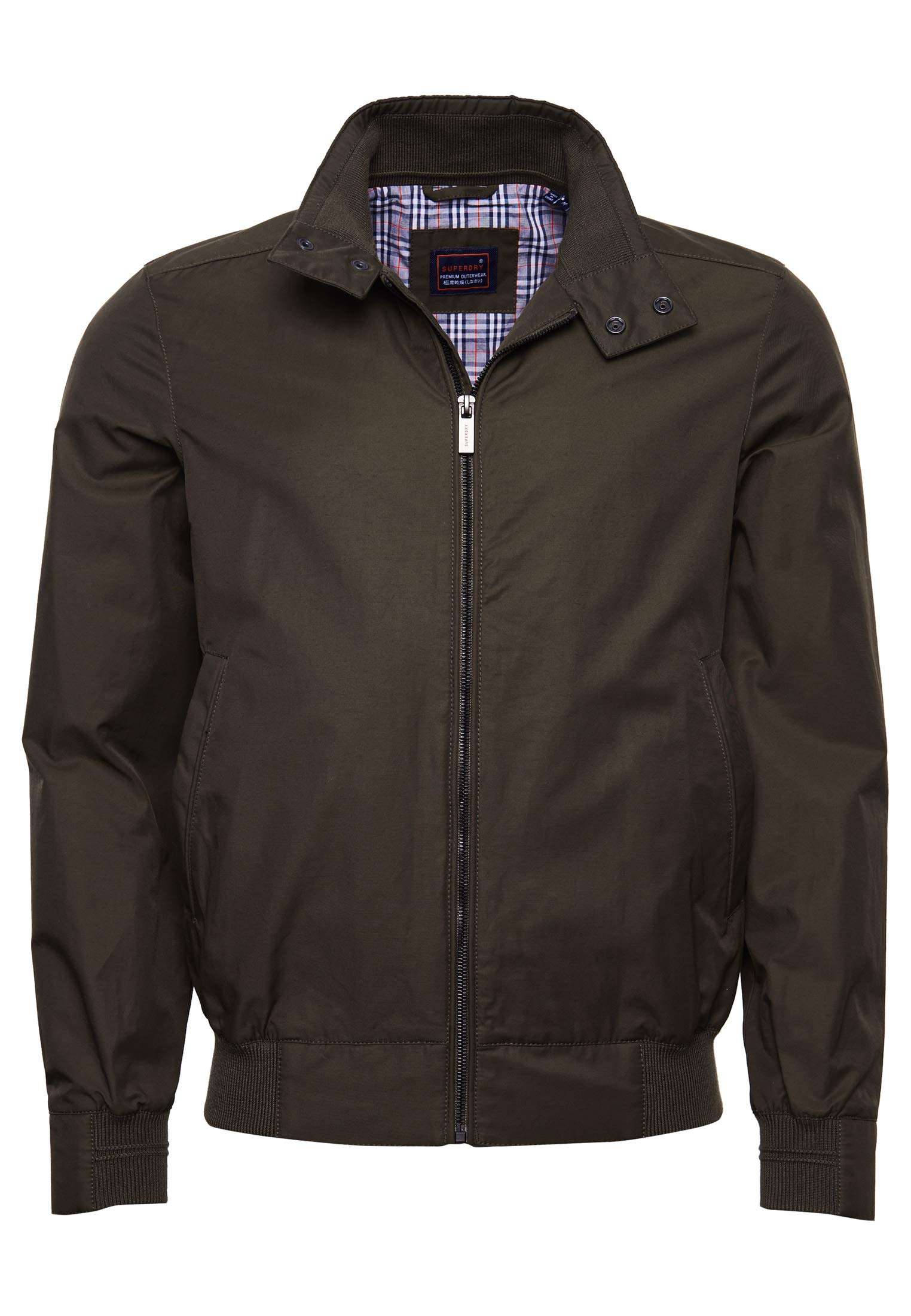 Superdry Men's Funnel Harrington Jacket - Classic Zip Front Casual Coat for Spring & Fall | Perfect for Work, Travel & Outdoor Activities