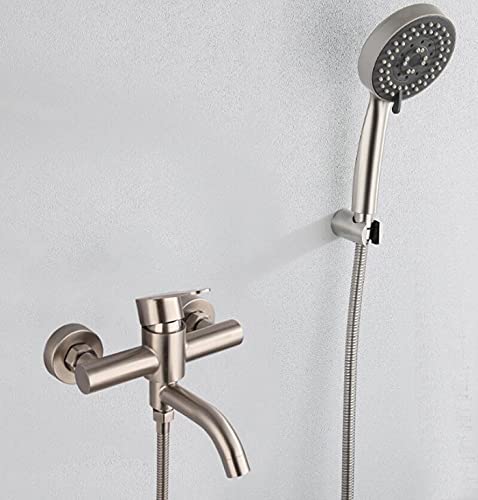 Stainless Steel Bathroom Faucet - Single Handle Basin Tap for Kitchen & Shower
