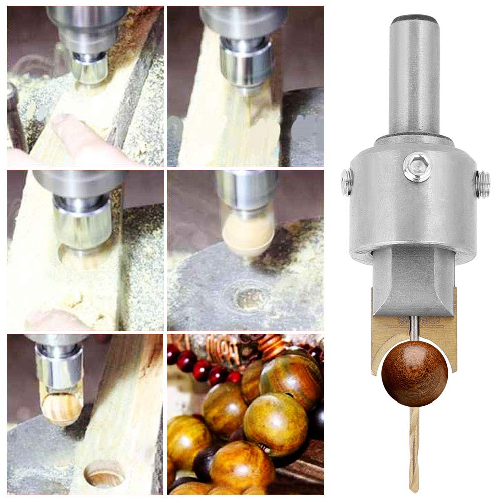 18-Piece Wood Bead Maker Drill Bit & Milling Cutter Kit - Professional Bead Drilling Tools for Ebony, Rosewood & Hardwoods - Perfect for DIY Jewelry, Woodworking & Craft Projects