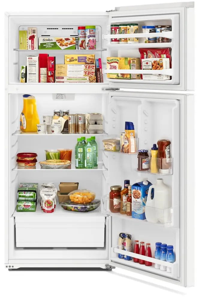 Amana ARTX3028PW 16.4 Cu. Ft. Top Freezer Refrigerator - Energy Efficient, Spacious Design for Home, Apartment & Kitchen Storage