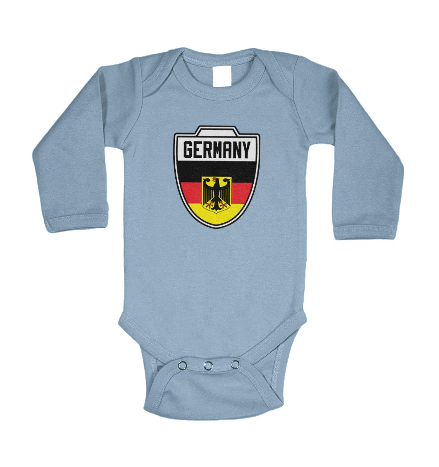 Haase Unlimited Germany - Premium Country Soccer Crest Bodysuit for Babies & Toddlers | Soft Cotton Football Jersey Onesie for Game Day & Team Spirit