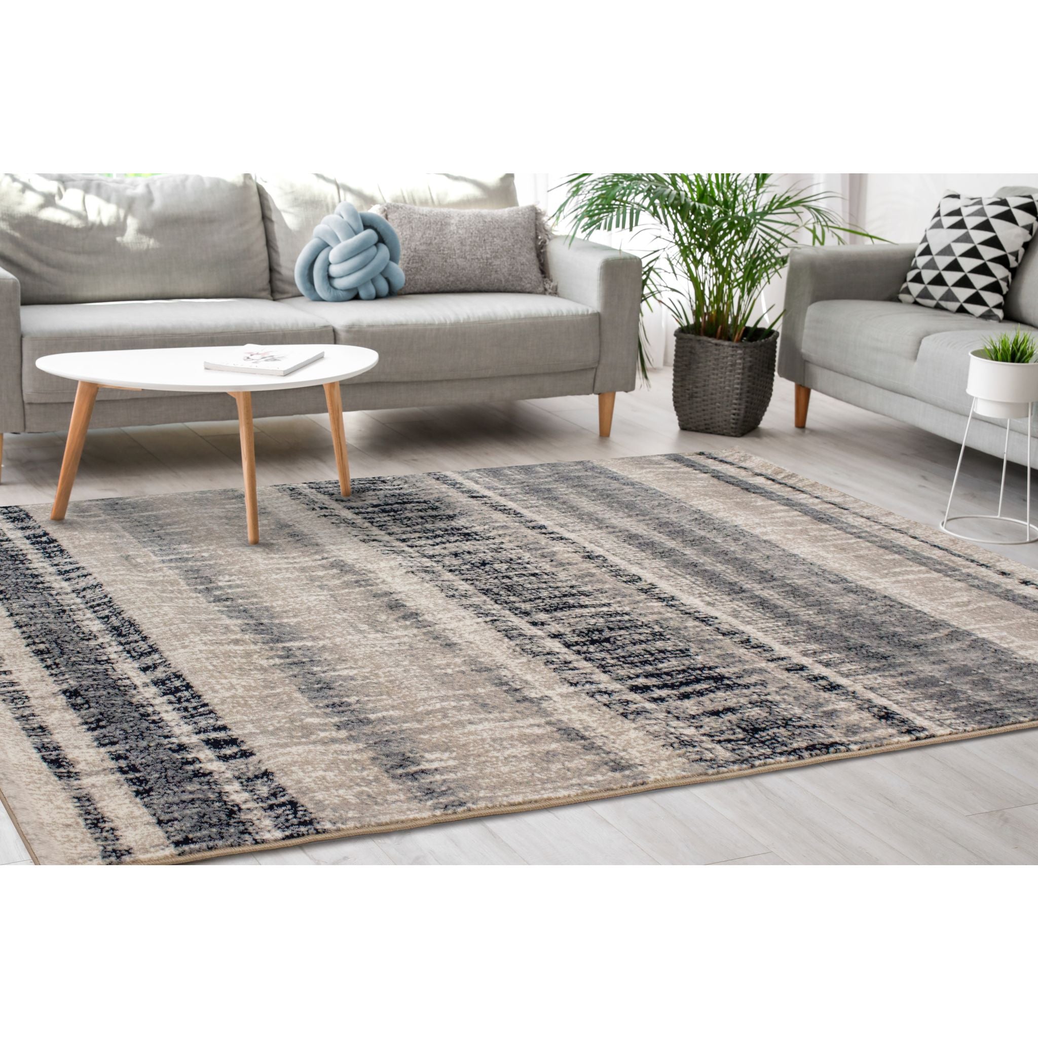 5'x8' Abbey Area Rug - Soft & Durable Living Room Rug for Home Decor, Bedroom, Office - Perfect for Cozy Spaces & High-Traffic Areas