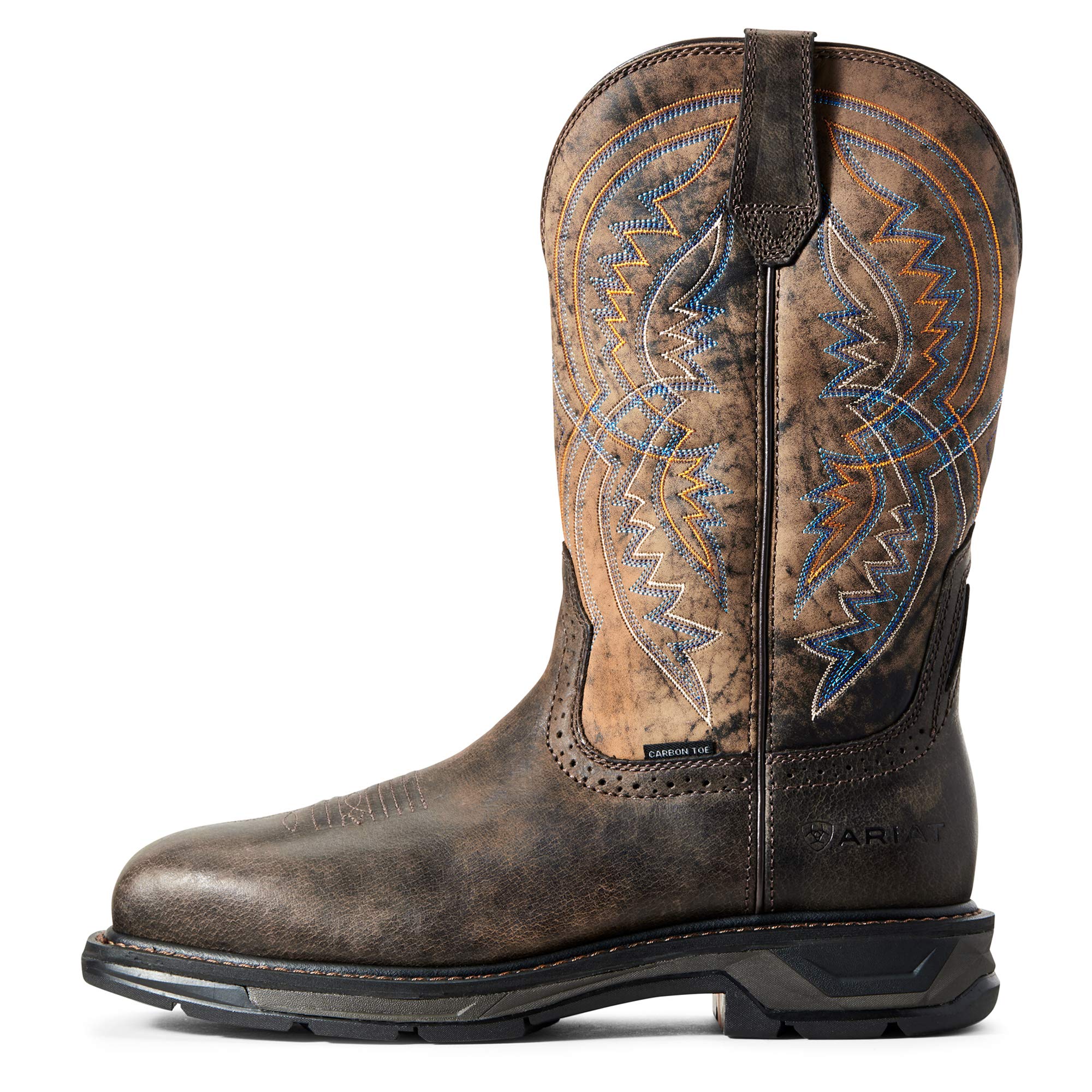 ARIAT Men's Workhog Xt Coil Wide Square Toe Carbon Toe Work Boot - Durable Safety Boots for Construction, Oil Rig & Heavy Duty Work