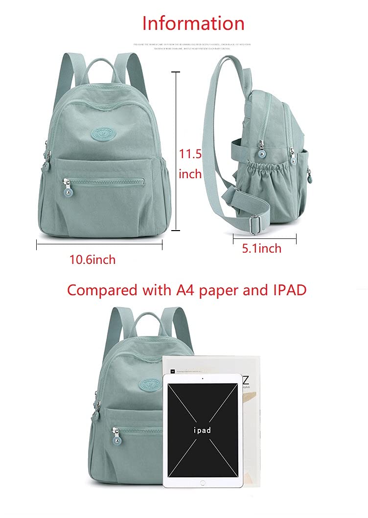 Go-Done MUKAITE 11L Mini Fashion Backpack for Women - Small Nylon Ladies Backpack, Lightweight Shopping Bag - Perfect for Travel, Work & Daily Use