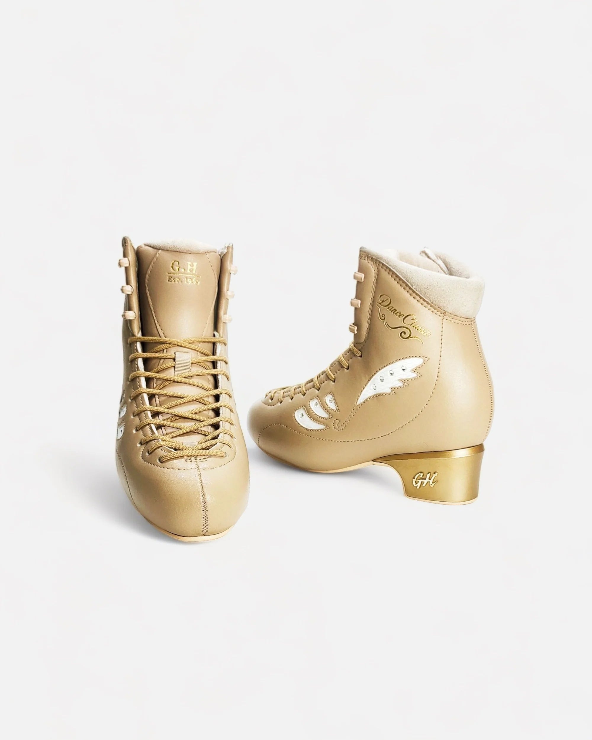 GH Dance Classic Quad Roller Skates for Women & Men - Premium Boots Only for Artistic Skating, Rink & Roller Derby - Perfect for Dance, Fitness & Outdoor Fun
