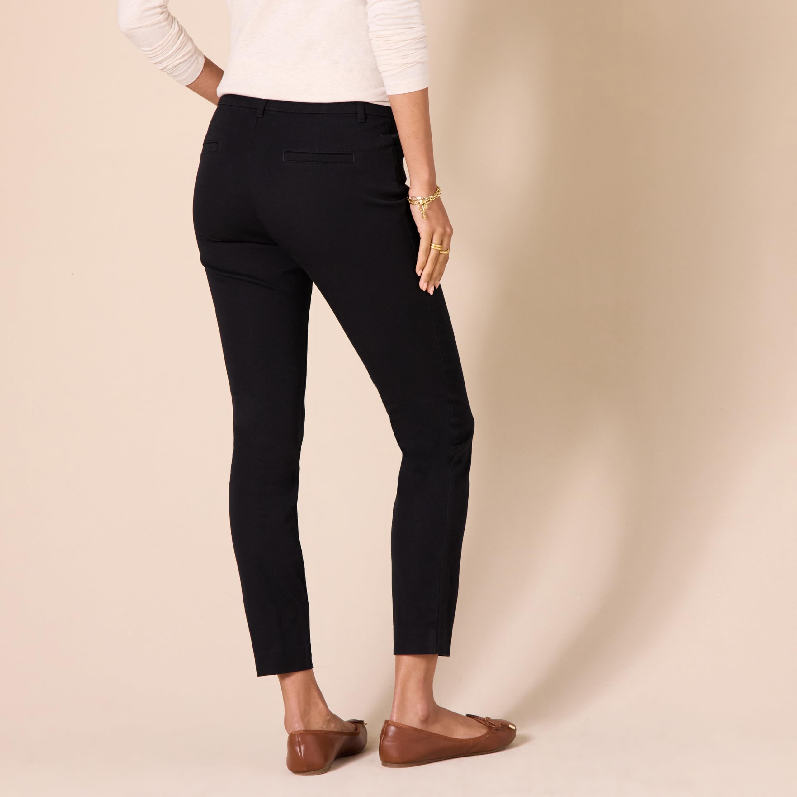 Amazon Essentials Women's Skinny Ankle Pants - Slim Fit Stretch Work Pants for Office, Business Casual & Everyday Wear | Comfortable & Versatile Workwear for Women