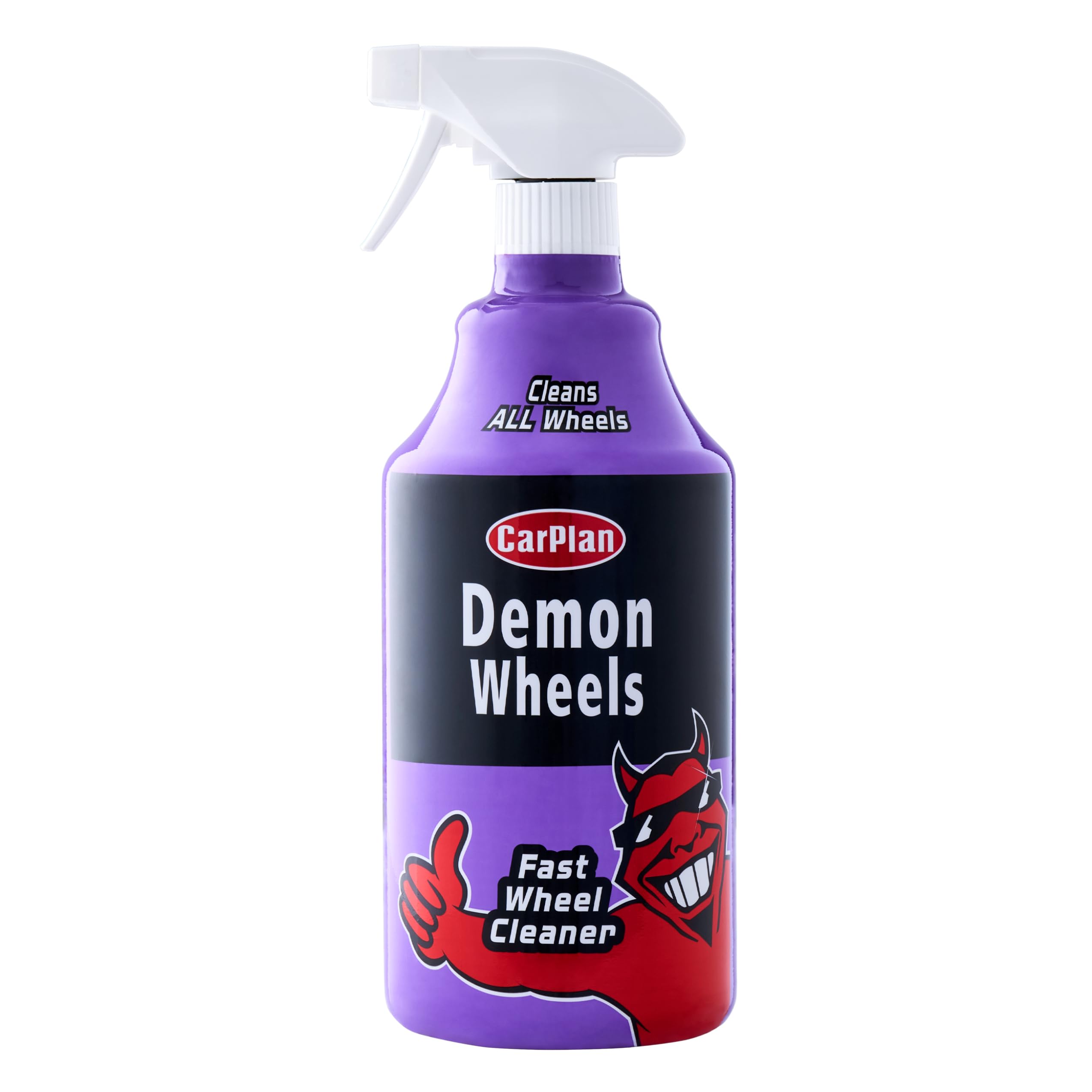 Demon Wheels 34 fl Oz (1L) Fast Wheel Cleaner - Heavy Duty Brake Dust Remover for Cars, Trucks & Motorcycles - Safe for Alloy, Chrome & Painted Wheels - Perfect for Auto Detailing & Car Wash
