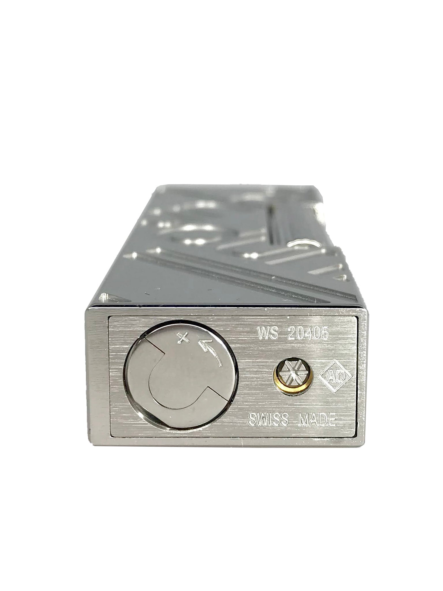 Dunhill Rollagas Canvas Palladium Plated Lighter - Premium Windproof Butane Lighter for Cigars, Cigarettes & Outdoor Use - Luxury Gift for Men & Collectors