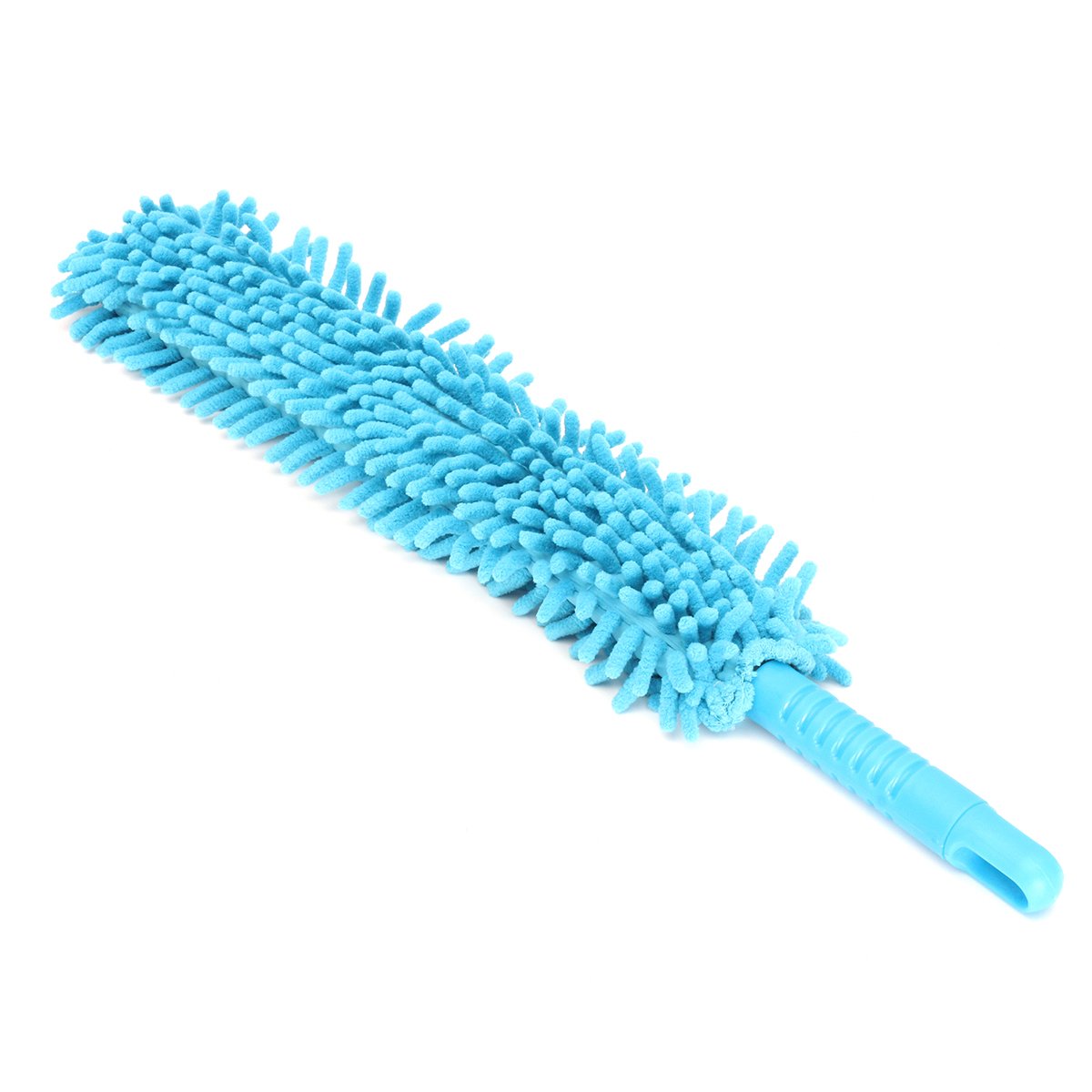 YONGYAO Flexible Microfiber Car Cleaning Brush - Long Handle Alloy Wheel Cleaner & Detailing Brush for Car Wash, Interior, and Exterior Cleaning - Perfect for Wheels, Tires, Dashboards, and Hard-to-Reach Areas
