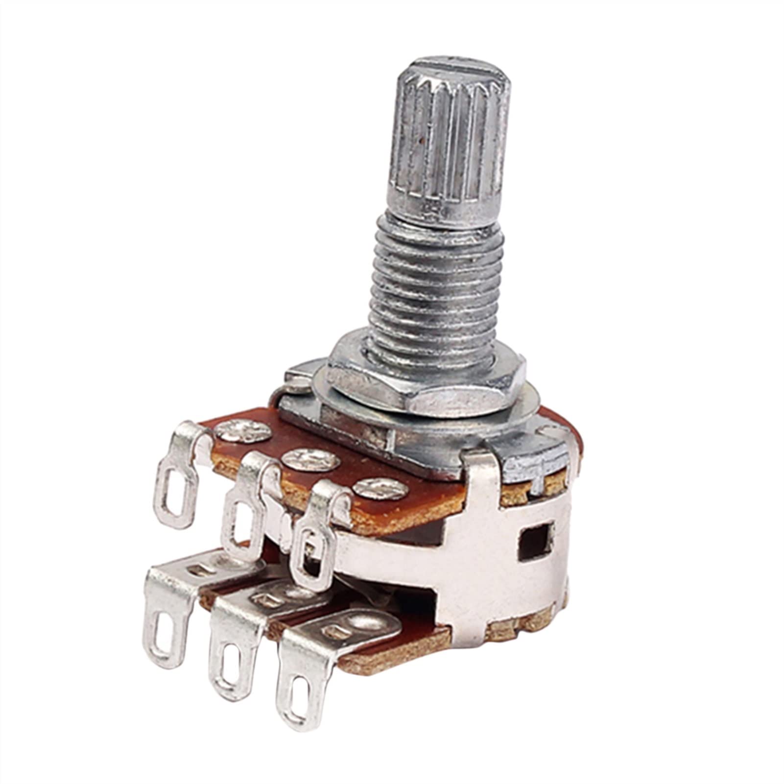 5 Pcs Electric Guitar Bass Pots Potentiometers - Tone & Volume Control Knobs (Linear/Log) for DIY Guitar Repair & Upgrade | Perfect for Fender, Gibson, Ibanez & More