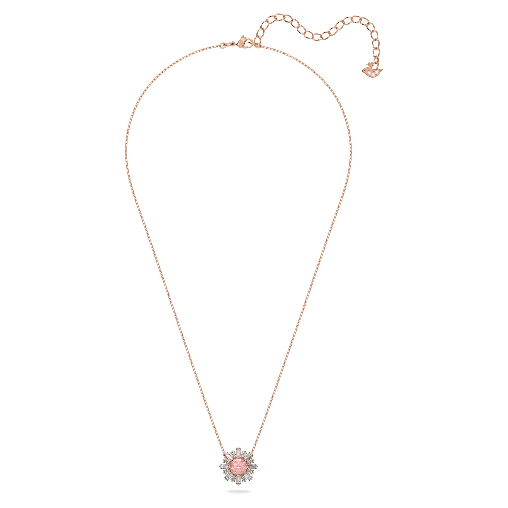 Swarovski Pink Crystal Jewelry - Rose Gold Tone for Elegant Occasions
