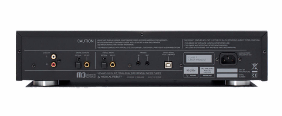 Musical Fidelity M3SCD High Performance CD Player with Built-in DAC & 3 Digital Inputs - Premium Audio for Home Theater & Music Listening (Black)