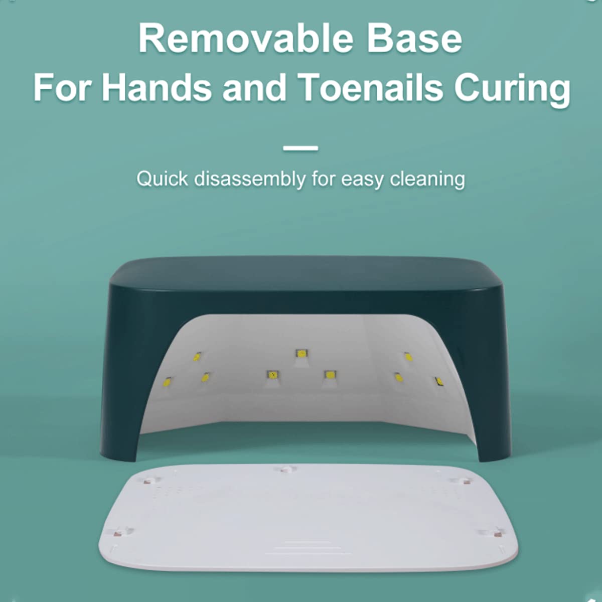 48W Cordless LED UV Nail Lamp with Auto Sensor - 4 Timer Settings, 33 LED Beads, Rechargeable Gel Polish Dryer for Professional & Home Manicure/Pedicure | Perfect for Nail Salons, DIY Nail Art & At-Home Gel Polish Application