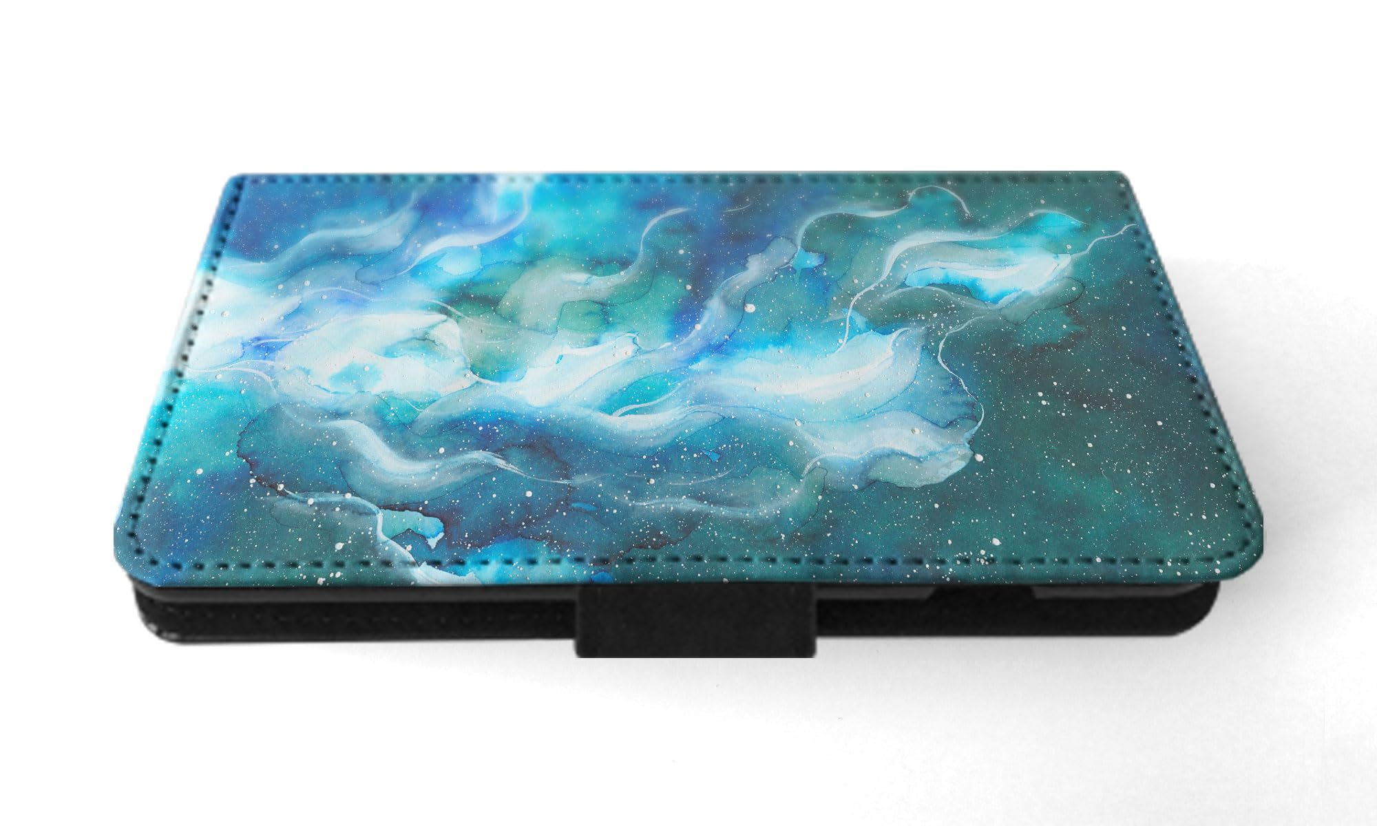 Watercolor Space Art 18 FLIP Wallet Phone Case for Apple iPhone 15 - Stylish Protective Cover with Card Slots | Perfect for Everyday Use, Travel & Hands-Free Convenience