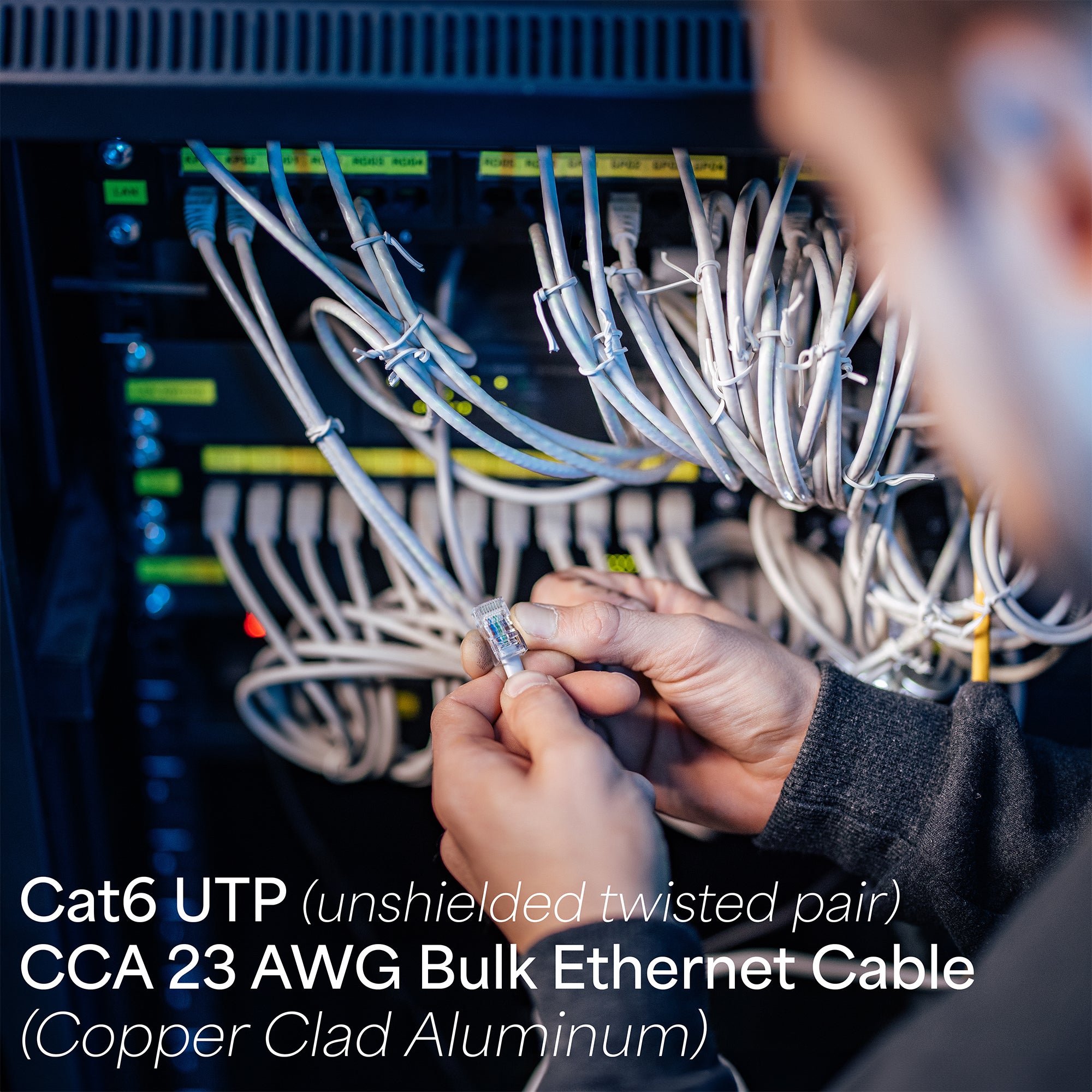 250ft Cat6 (CCA) Ethernet Cable - High Speed Network Cable for Home, Office & Gaming - Bulk Internet Cable for Router, Modem, PC & LAN Setup