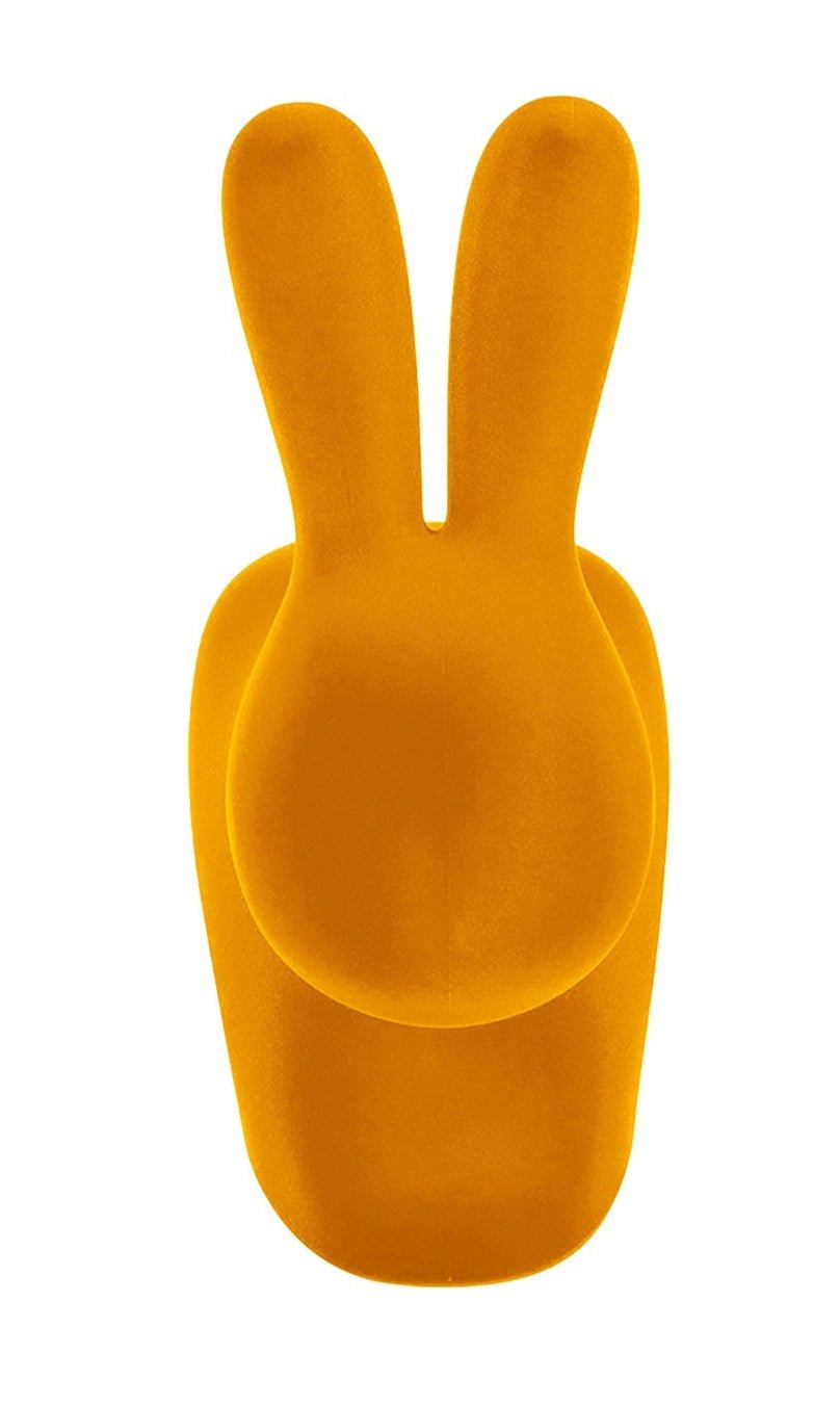Qeeboo Rabbit XS Bookend - Velvet Finish Decorative Book Holder for Kids' Room, Nursery & Bookshelf Organization | Perfect Gift for Book Lovers
