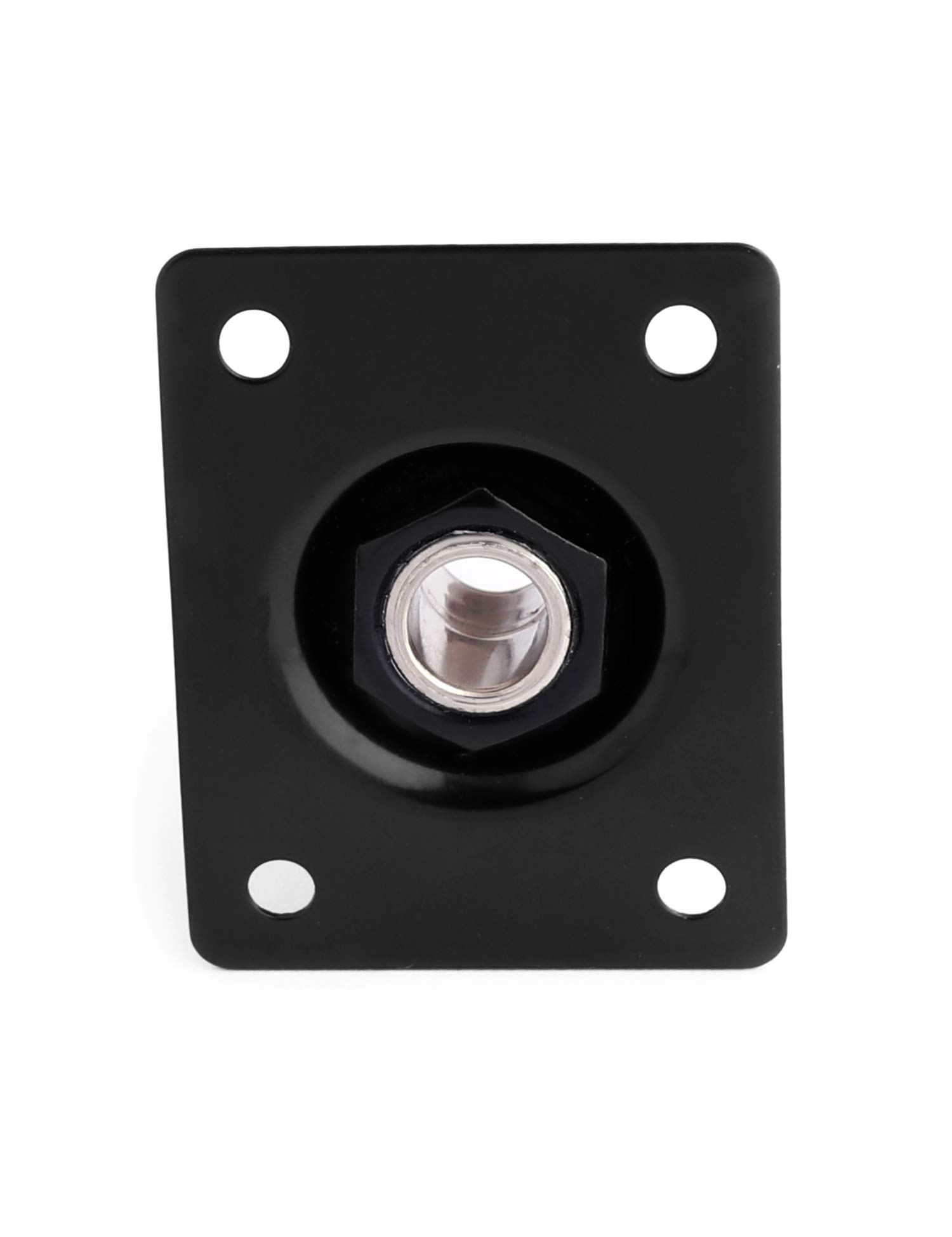 Metallor Output Input Jack Plate Socket for Tele SG Style Electric Guitar - Replacement Black - Perfect for Guitar Repair & DIY Upgrades
