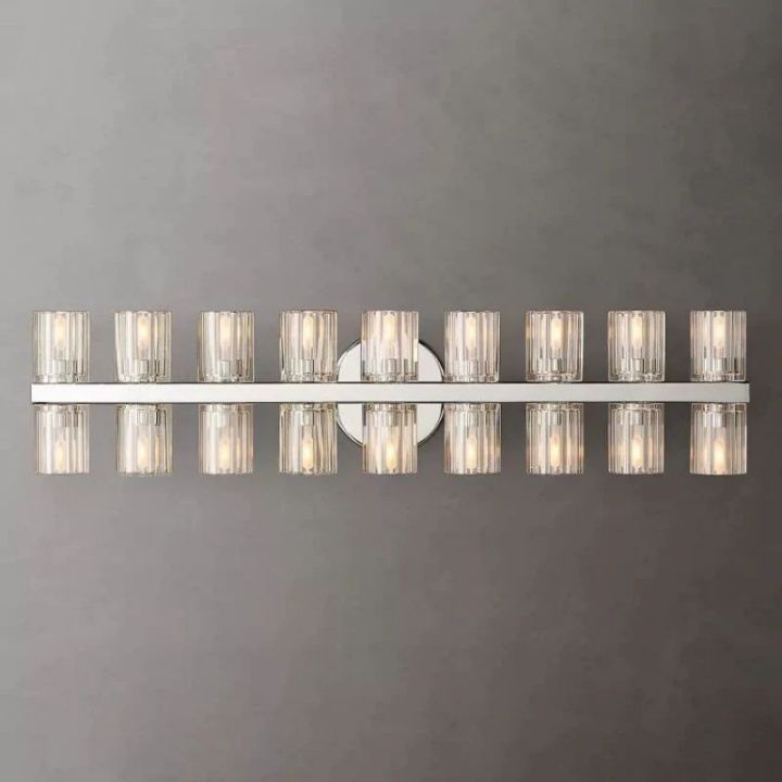 Aurora Wine Glass 18-Light Wall Sconce - Elegant Lighting Fixture for Dining Room, Bedroom, and Living Room Decor