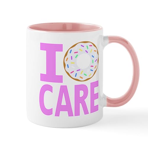 White/Pink Inside - I Donut Care Mug