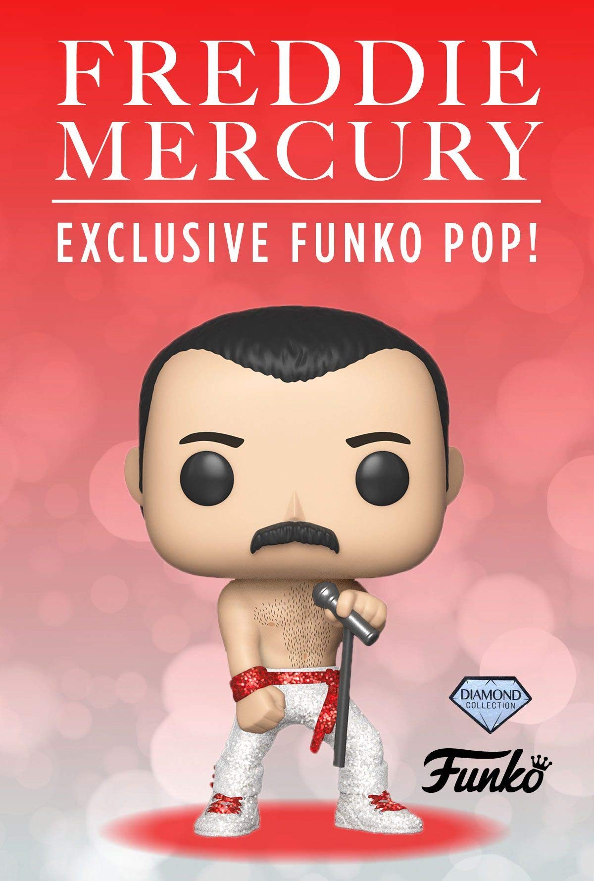 Funko Pop! Rocks: Queen - Freddie Mercury Diamond Limited Edition Collectible Vinyl Figure - Perfect for Music Fans, Gift Ideas & Pop Culture Displays