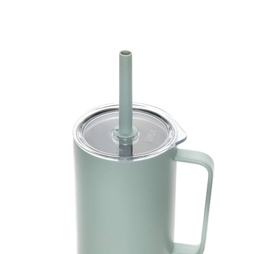 MiiR All Day Straw Cup 32oz Insulated Stainless Steel Water Bottle - Sagebrush Green | Leakproof, BPA-Free | Perfect for Hiking, Gym & Outdoor Adventures