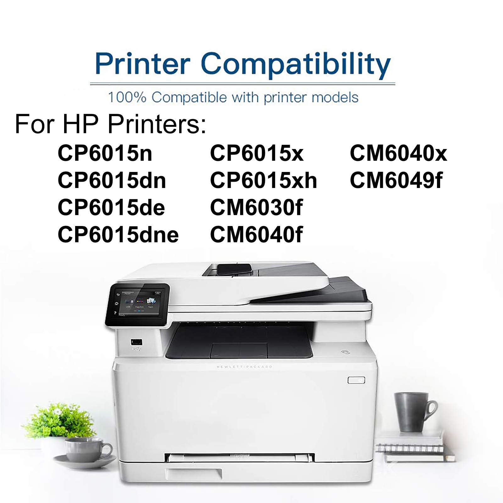 Compatible HP 824A CB381A High Yield Cyan Laser Toner Cartridge (1-Pack) for HP CP6015 CM6030 CM6040 Printers - Perfect for Office Documents & Photo Printing with Vivid Colors