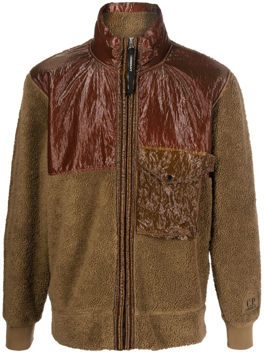 C.P. COMPANY Brown Sweater for Men | Warm Knit Pullover | Casual Winter Fashion | Perfect for Outdoor Activities & Office Wear