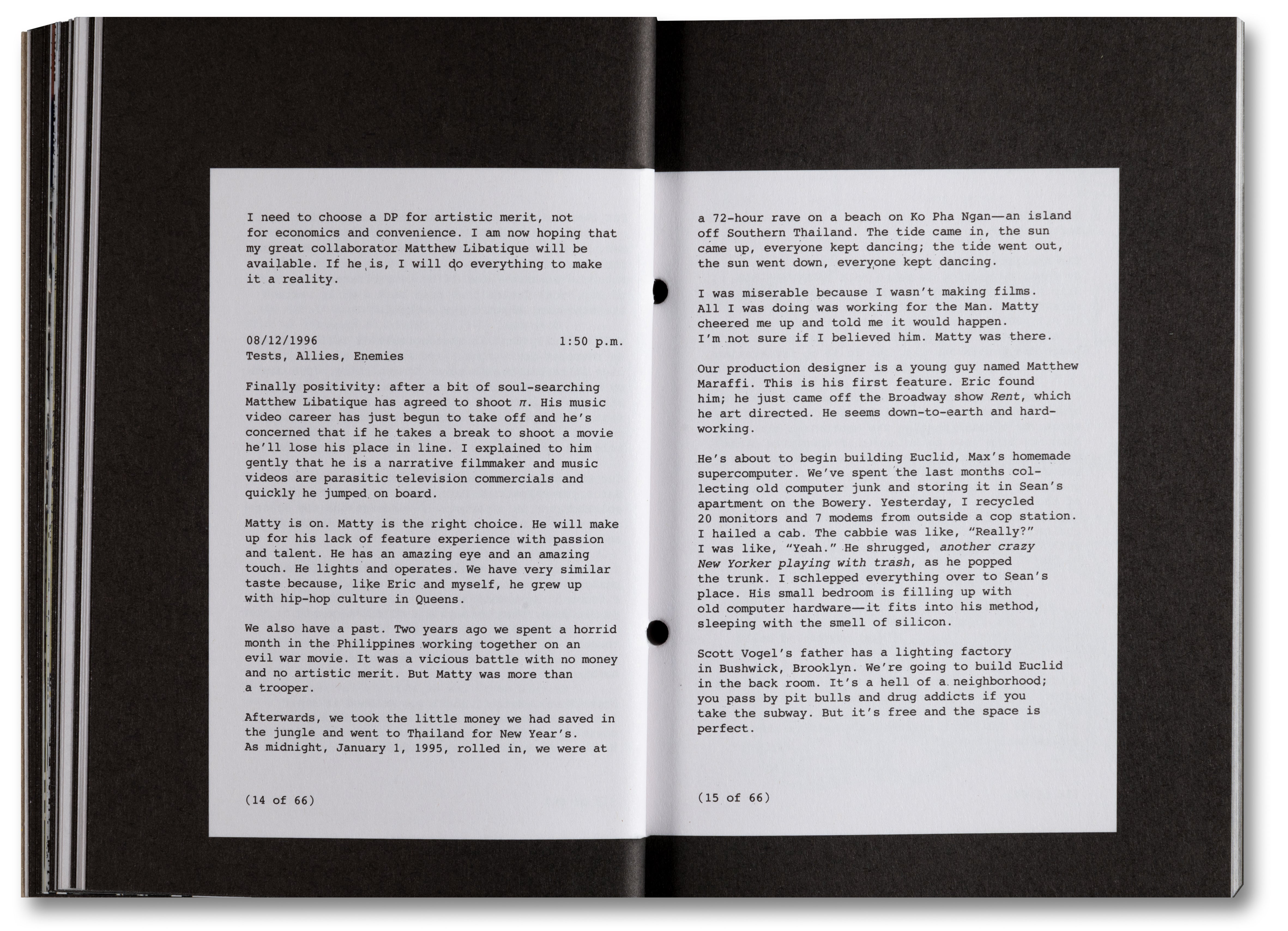 A24: Pi: The Guerilla Diaries Softcover Book - Behind-the-Scenes Film Stories for Movie Buffs & Indie Cinema Lovers