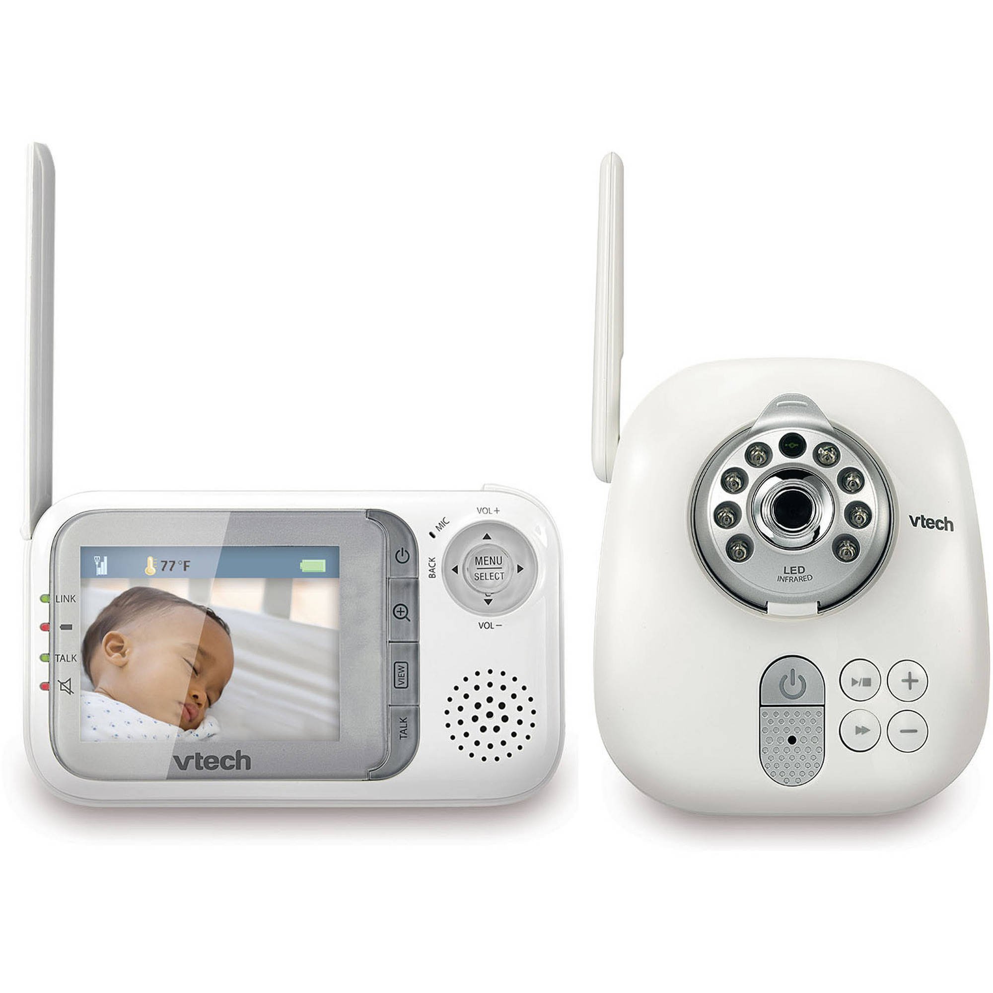 VTech VM321 Video & Audio Baby Monitor with Night Vision & 2-Way Talk - Wireless Security Camera for Nursery, Bedroom, and Home Surveillance