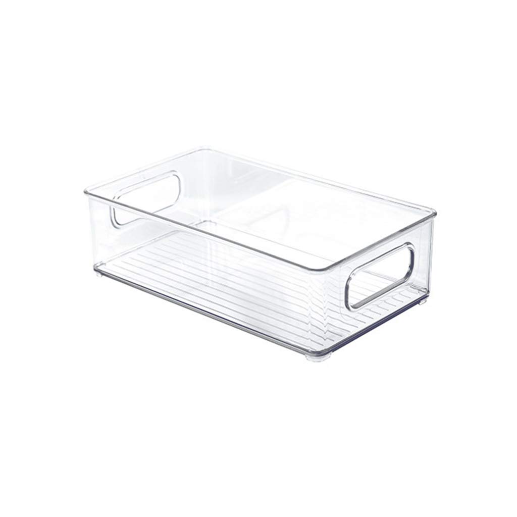 FEI Clear Refrigerator Food Storage Container - Fridge Drawer Organizer, Pantry Shelf Box for Fresh Produce & Kitchen Organization | Perfect for Meal Prep & Leftover Storage