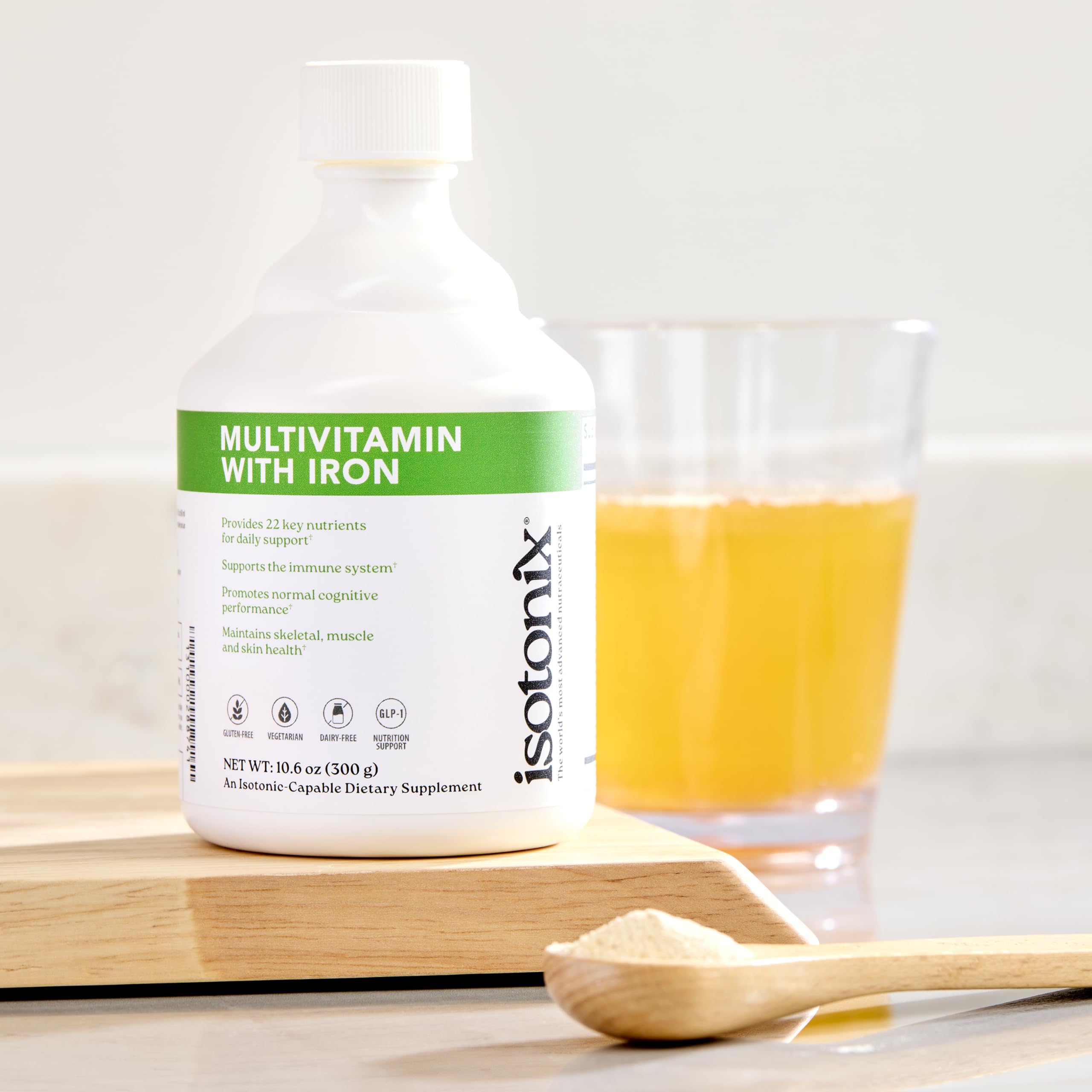 Isotonix Multivitamin with Iron - Immune Support, Brain Function & Bone Health Supplement - Boosts Energy for Men & Women - Gluten Free, Non-GMO - 90 Servings - Perfect for Busy Professionals, Active Lifestyles & Daily Wellness