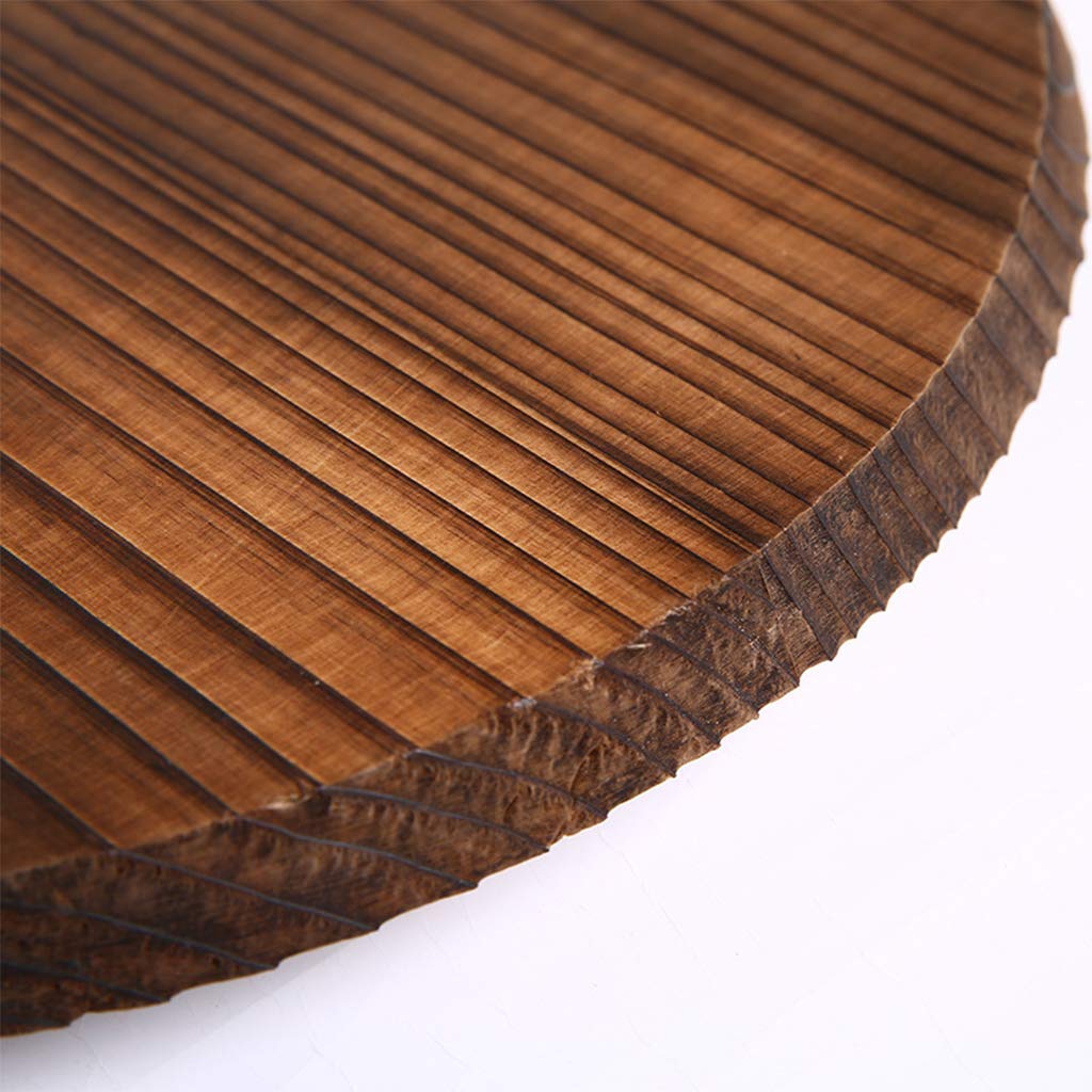 Handmade Fir Wooden Pot Lid Cover - Anti-Scalding Wok Lid with Iron Frame - Durable Wooden Pan Cover for Cooking, Stir Fry & Kitchen Safety - Perfect for Stovetop, Oven & Outdoor Cooking