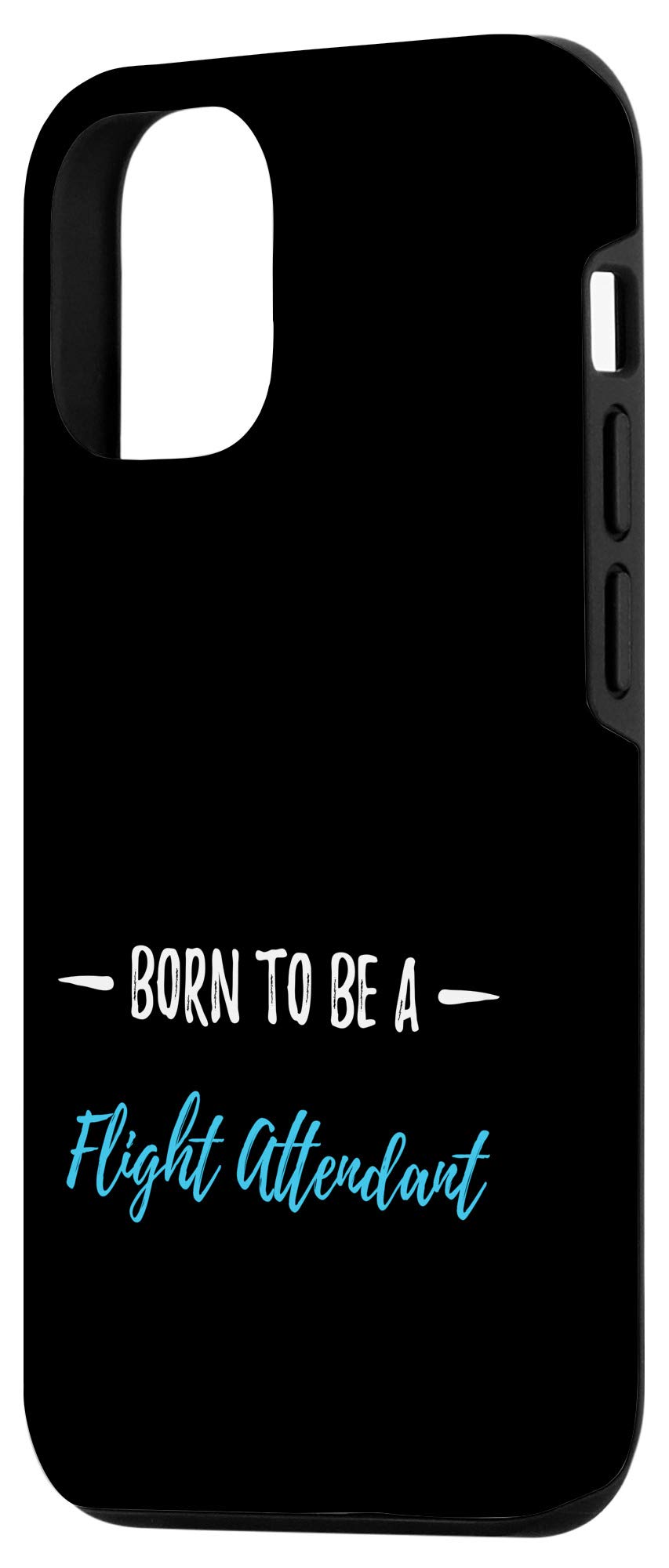 Funny iPhone 12/12 Pro Flight Attendant Phone Case - Durable Protective Cover with Humorous Design | Perfect for Travel, Cabin Crew Gifts & Aviation Enthusiasts