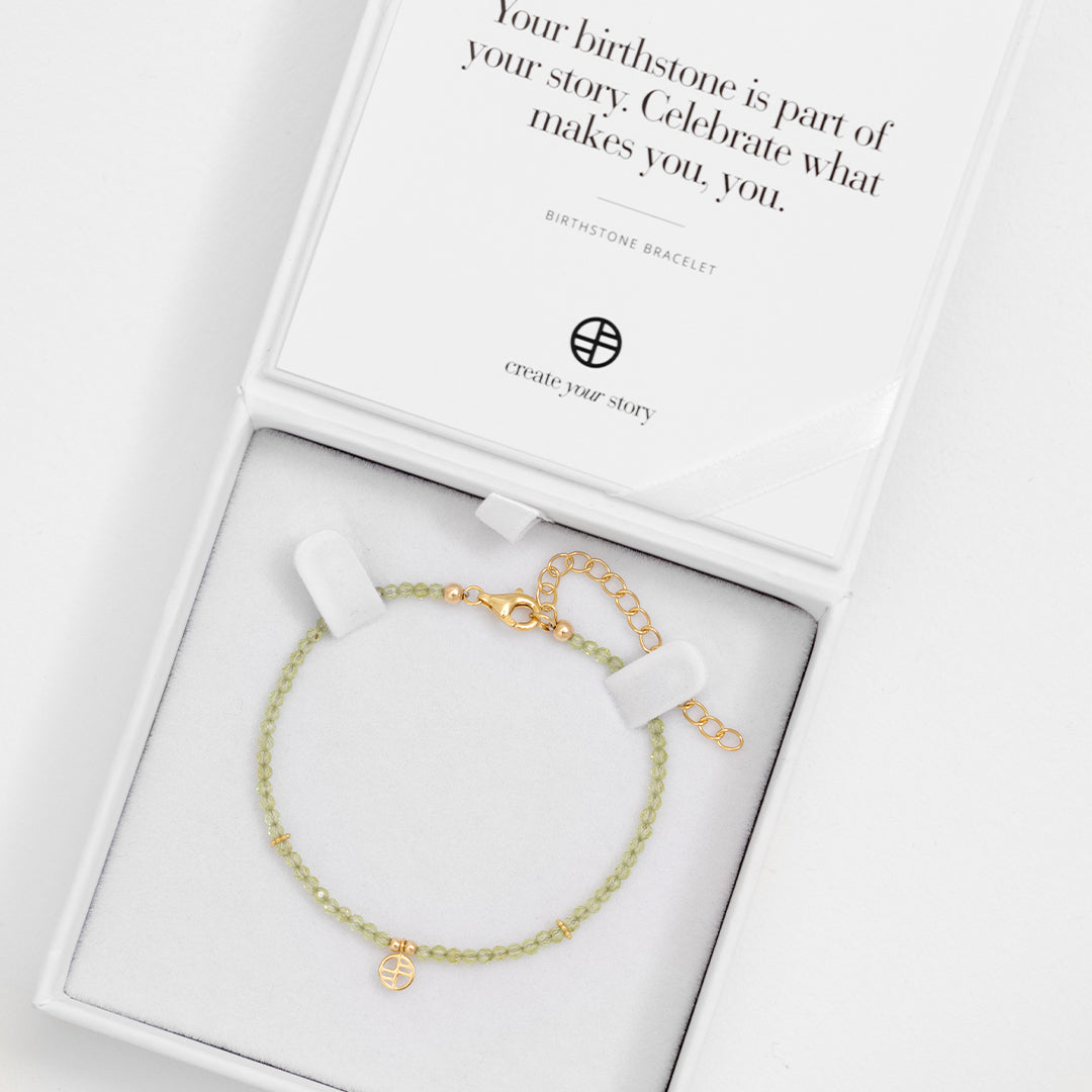 August Birthstone Peridot Bracelet for Women - Elegant Green Gemstone Jewelry Gift for Birthday, Anniversary & Special Occasions | Perfect for Everyday Wear, Parties & Gifting